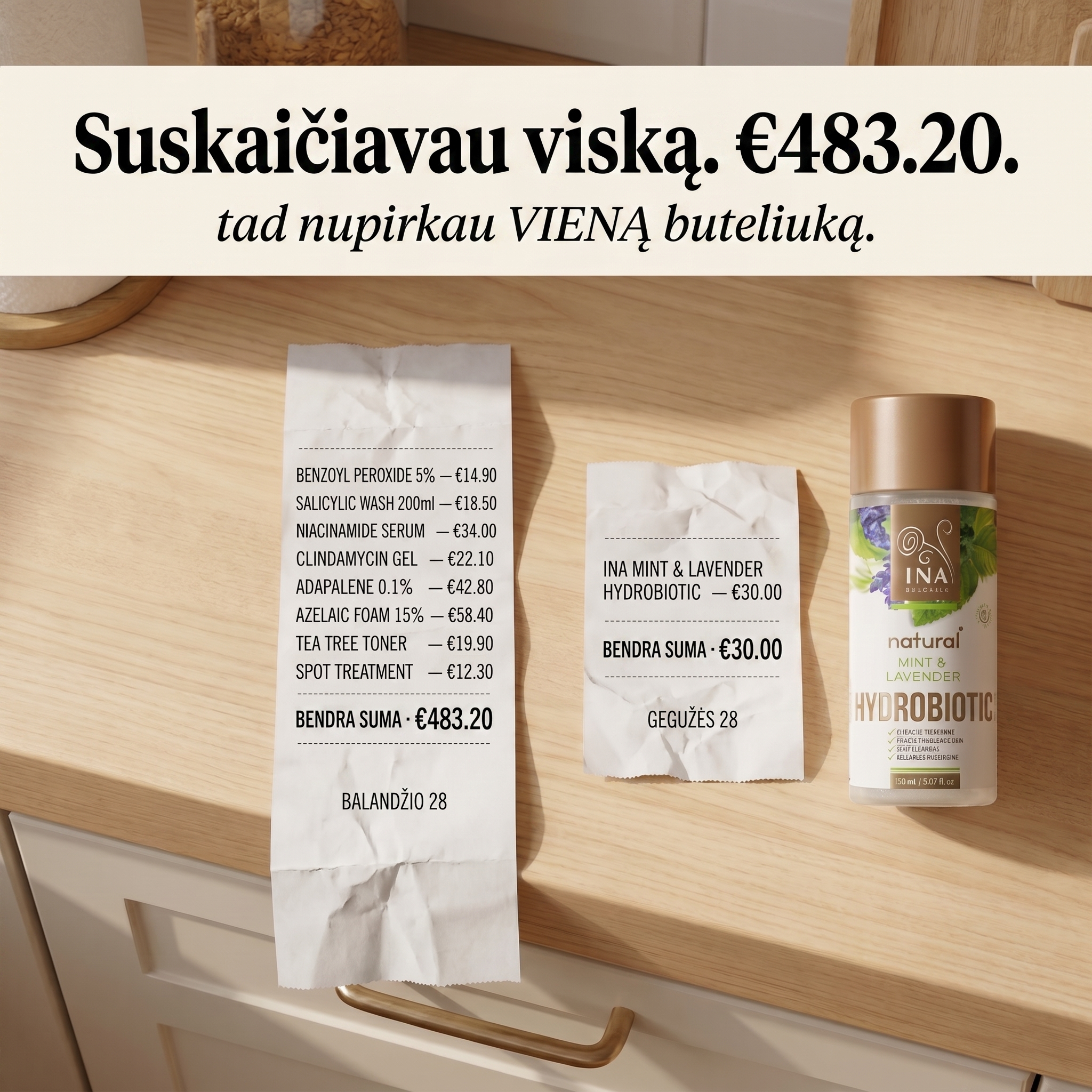InaEssentials.lt - Organinė Kosmetika Facebook ad