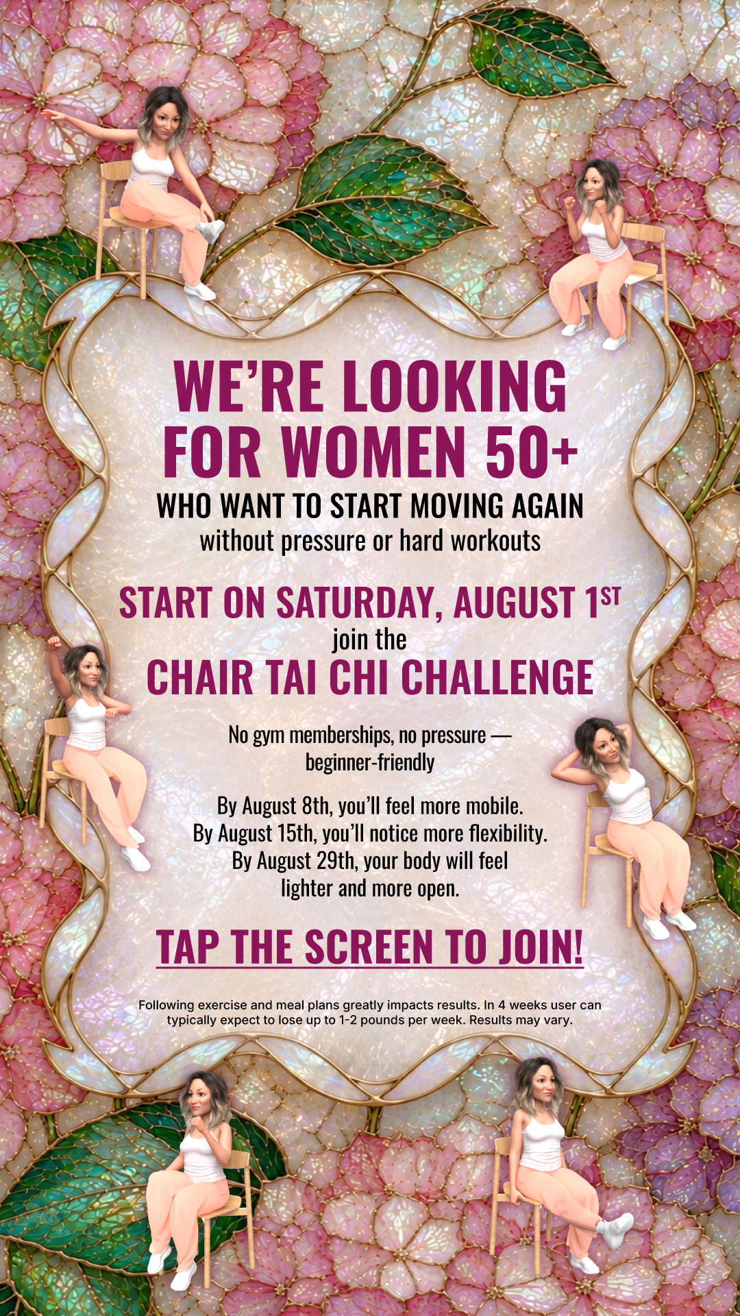 Agata Fitness Facebook ad: Start Chair Tai Chi
