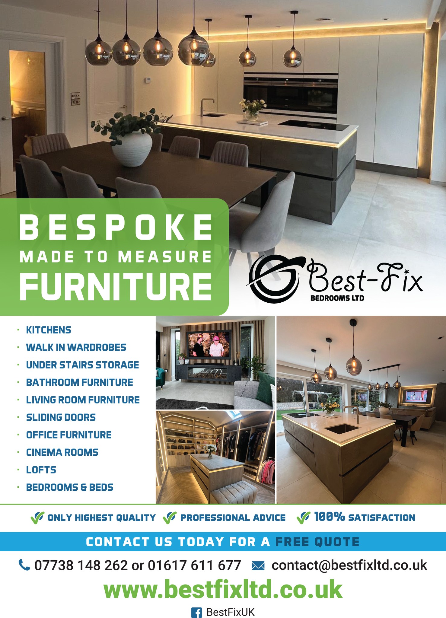 Best-Fix Facebook ad: At Best-Fix, we specialize in creating bespoke furniture…
