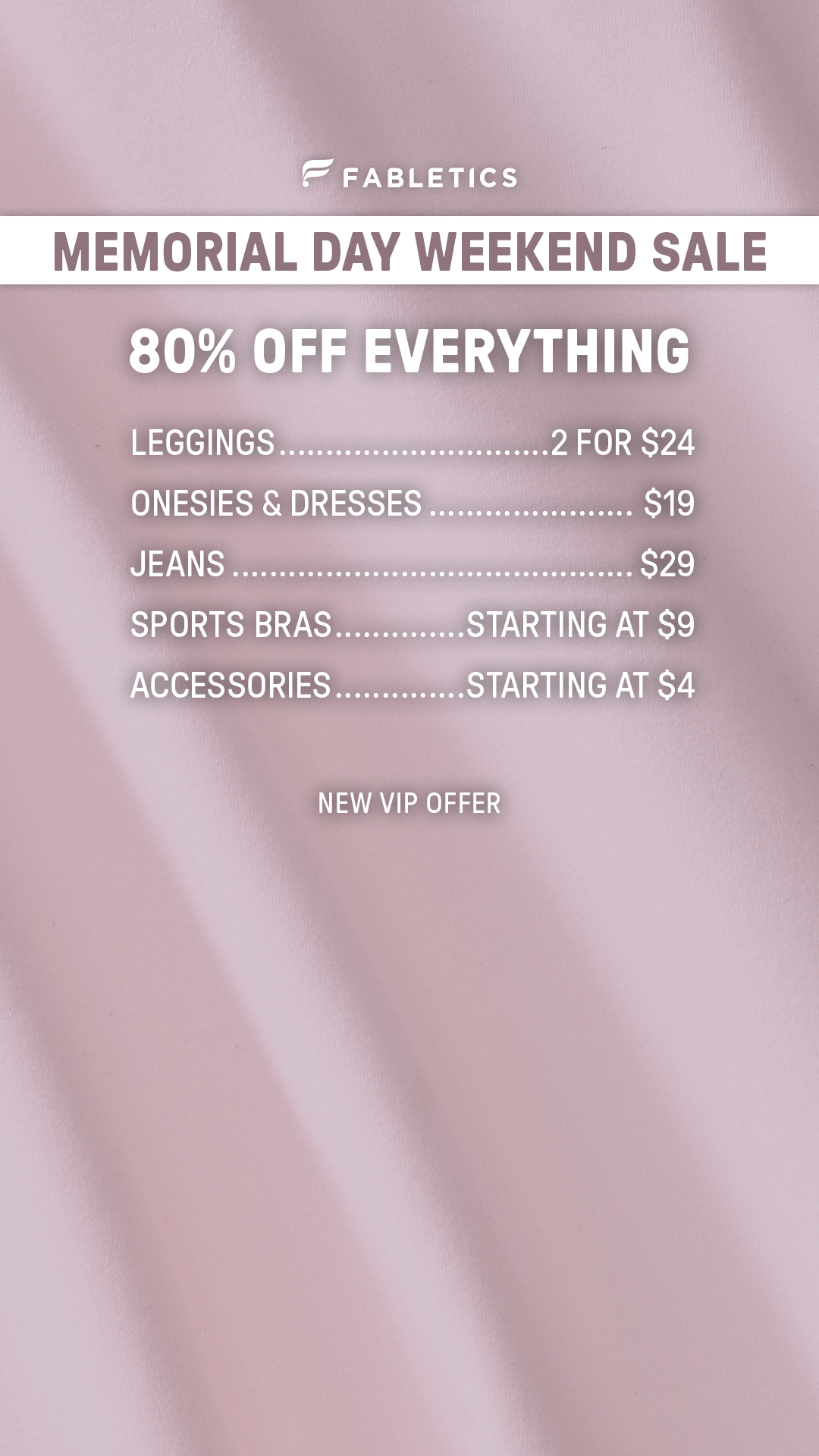 Fabletics Facebook ad