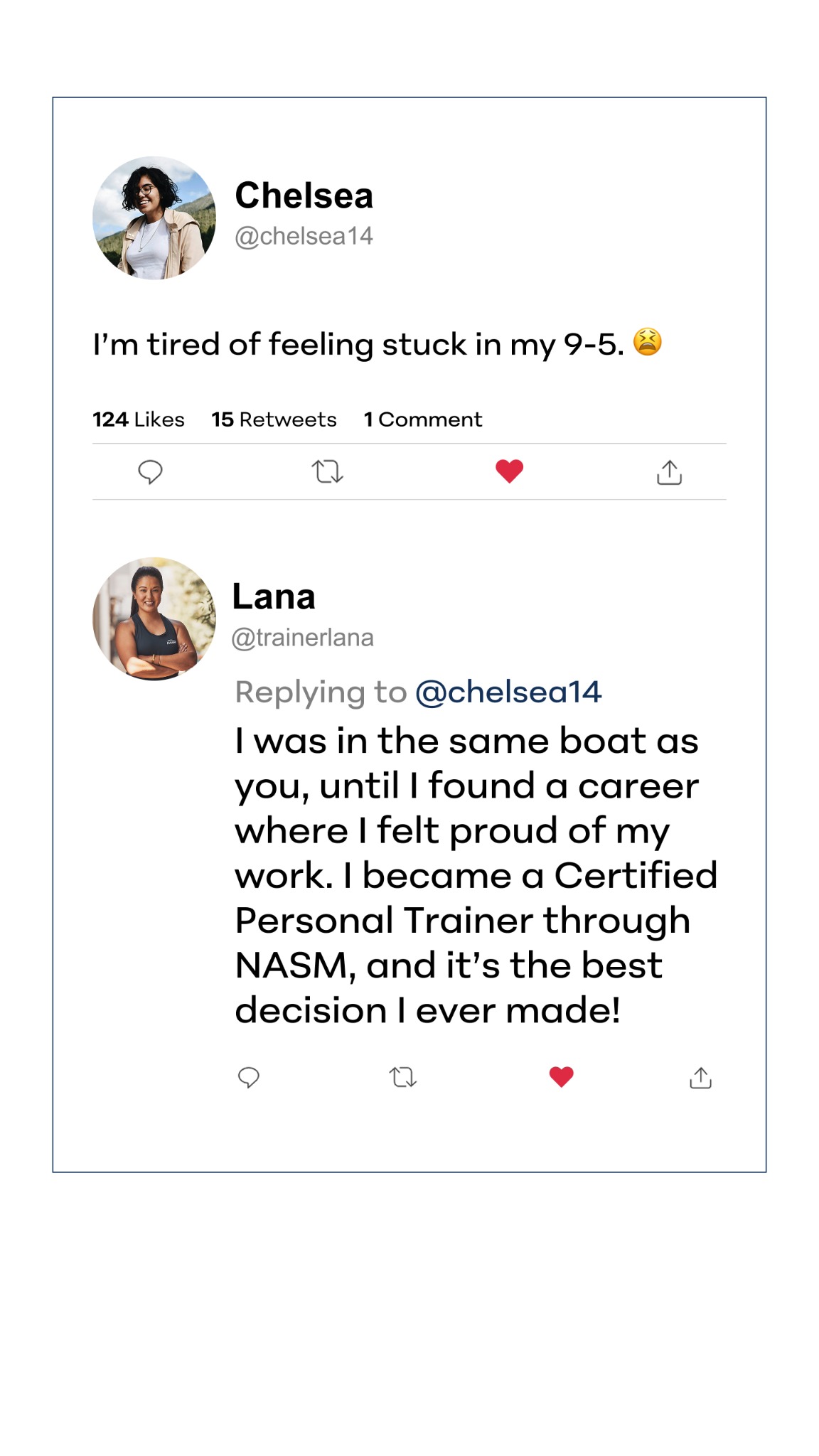 National Academy of Sports Medicine (NASM) Facebook ad