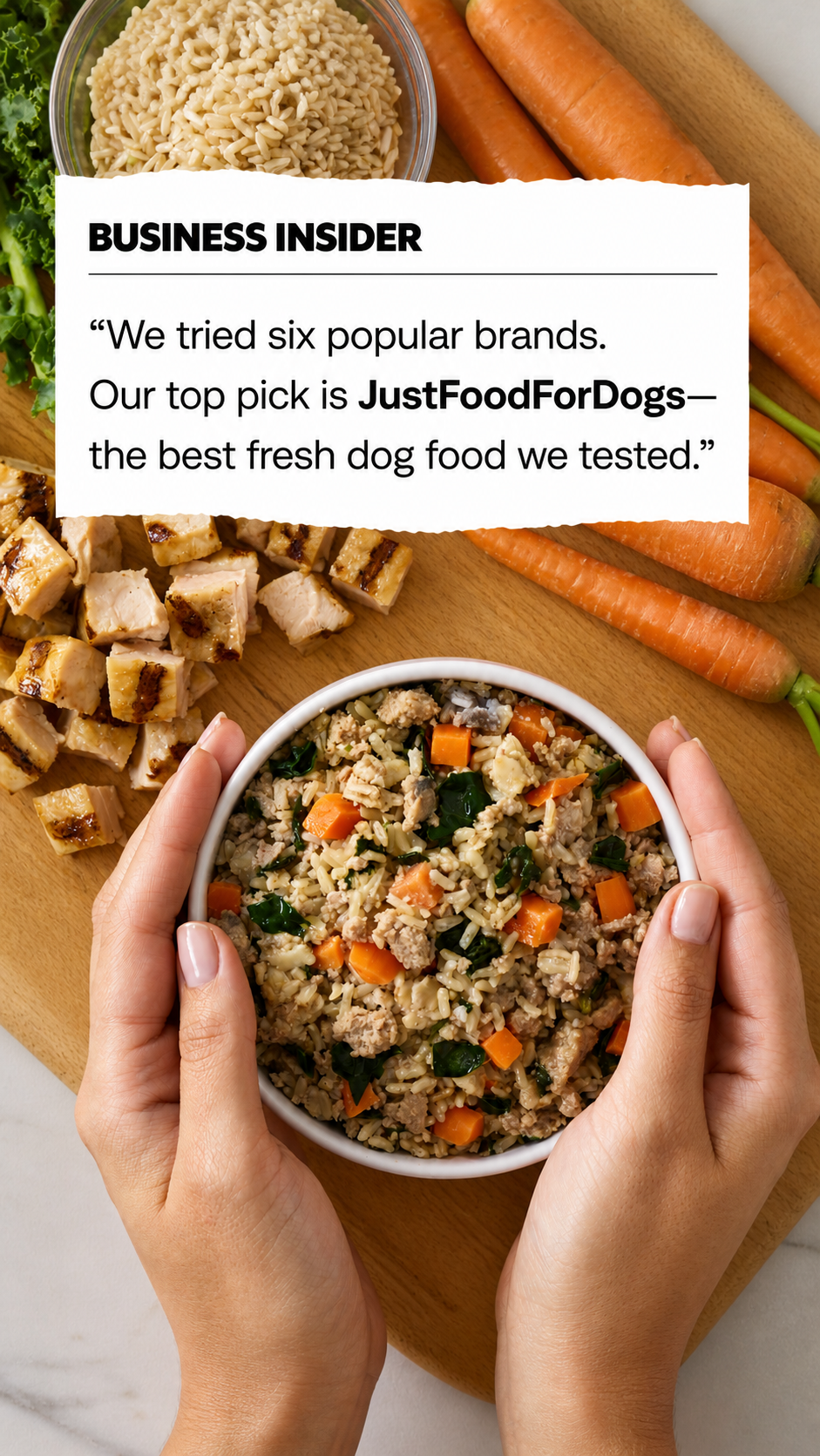Just Food For Dogs Facebook ad