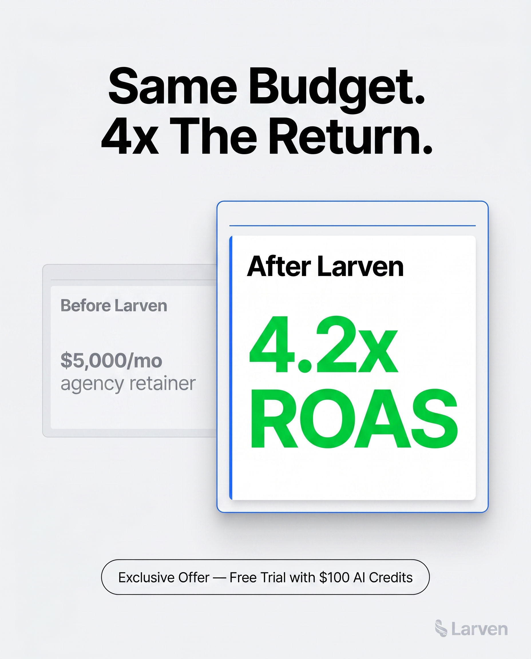 Larven AI Facebook ad