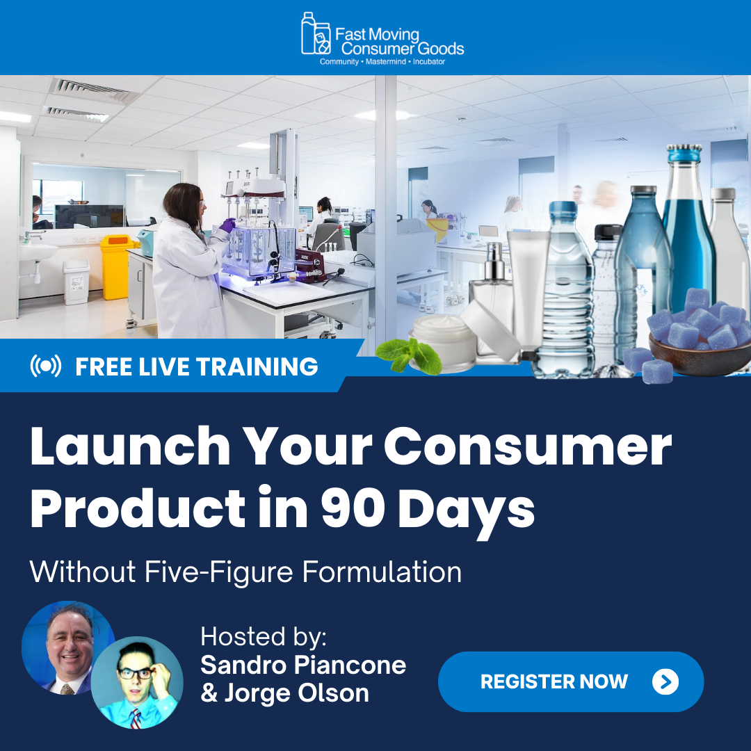 Fast Moving Consumer Goods USA Facebook ad: Founders: Launch Your First CPG Brand in 90 Days