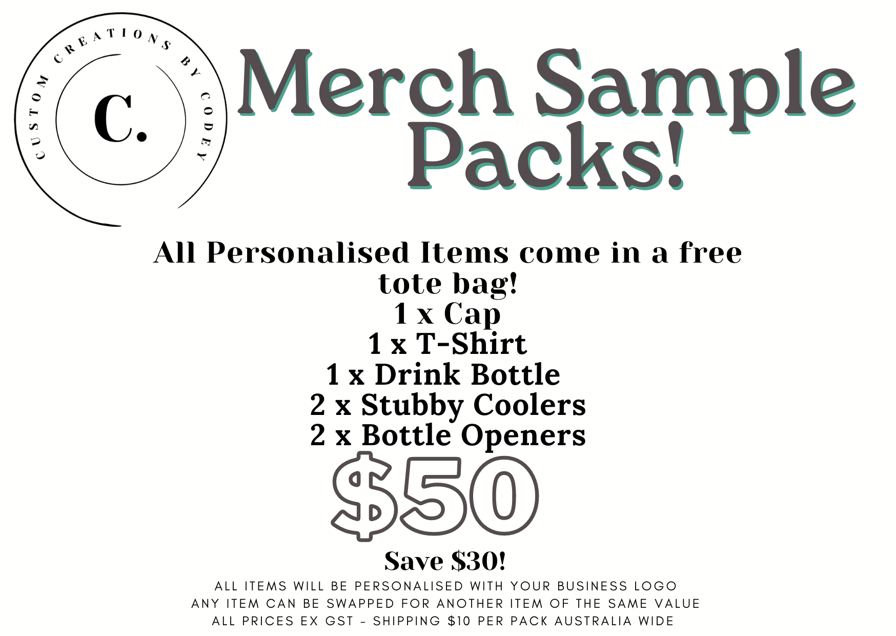 Custom Creations by Codey Facebook ad
