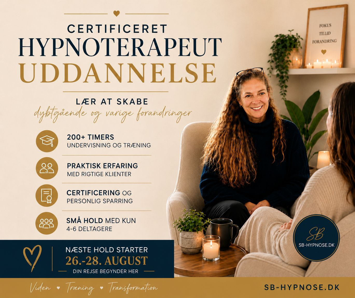 SB-hypnose Facebook ad: Hvad hvis dit næste kapitel allerede venter på dig?