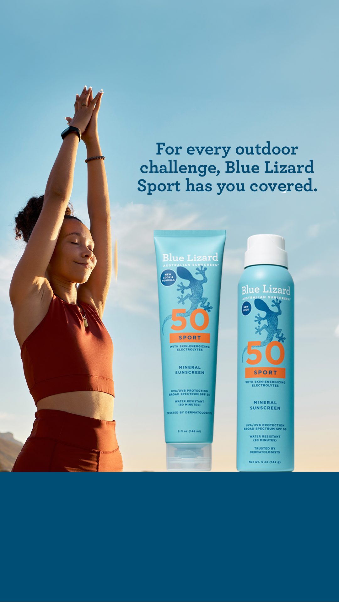 Blue Lizard Sunscreen Facebook ad