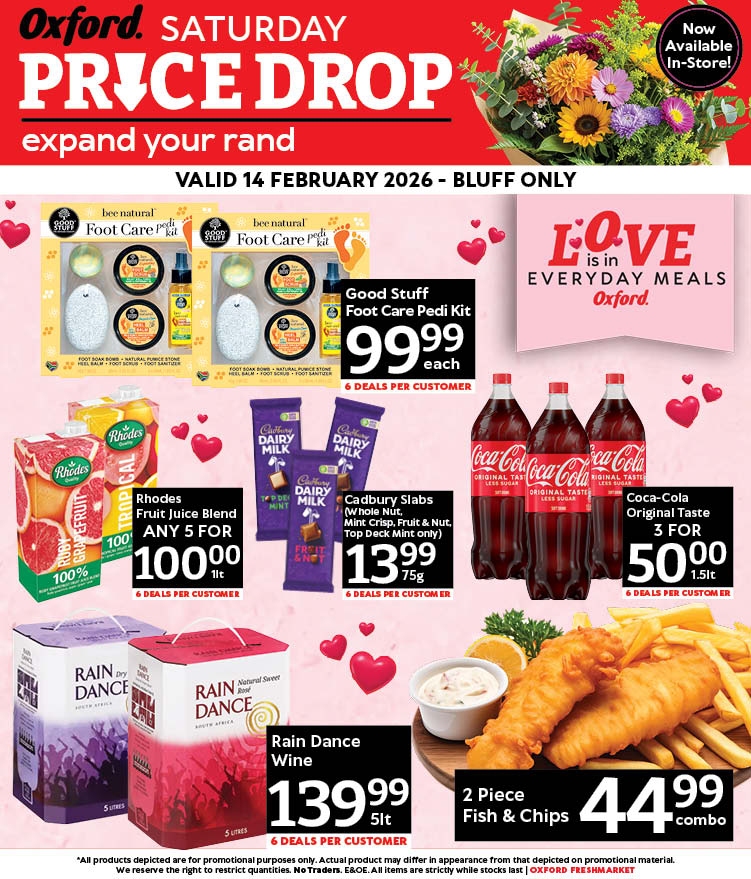 Oxford Freshmarket Facebook ad: A Valentine's Price Drop - 14 FEB ONLY!