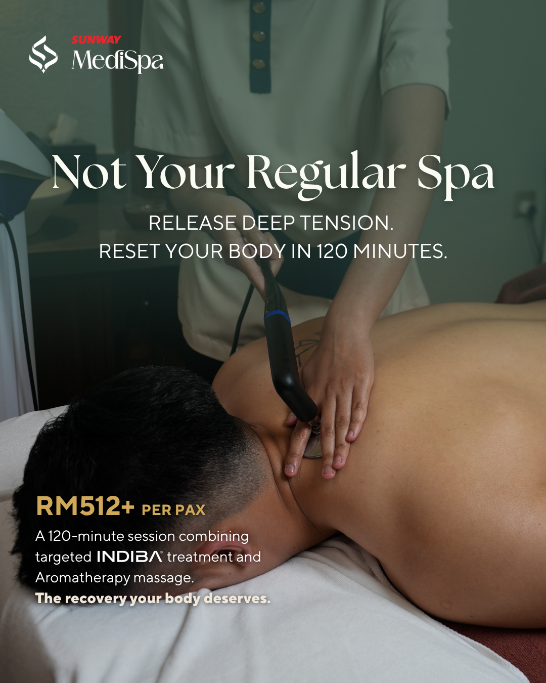 Sunway MediSpa Facebook ad: Recovery That Works at a Cellular Level
