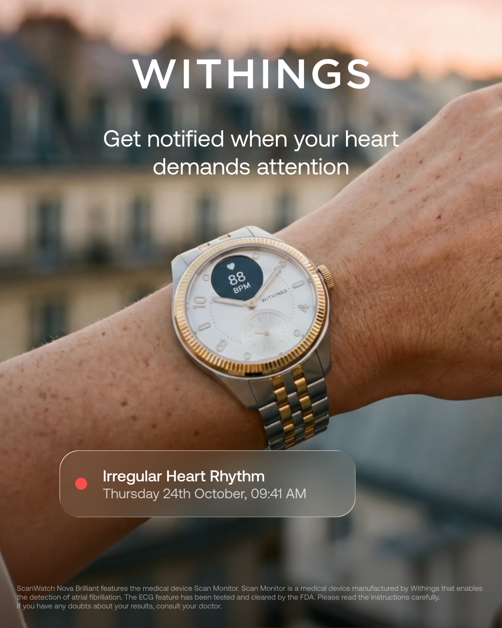 Withings Facebook ad