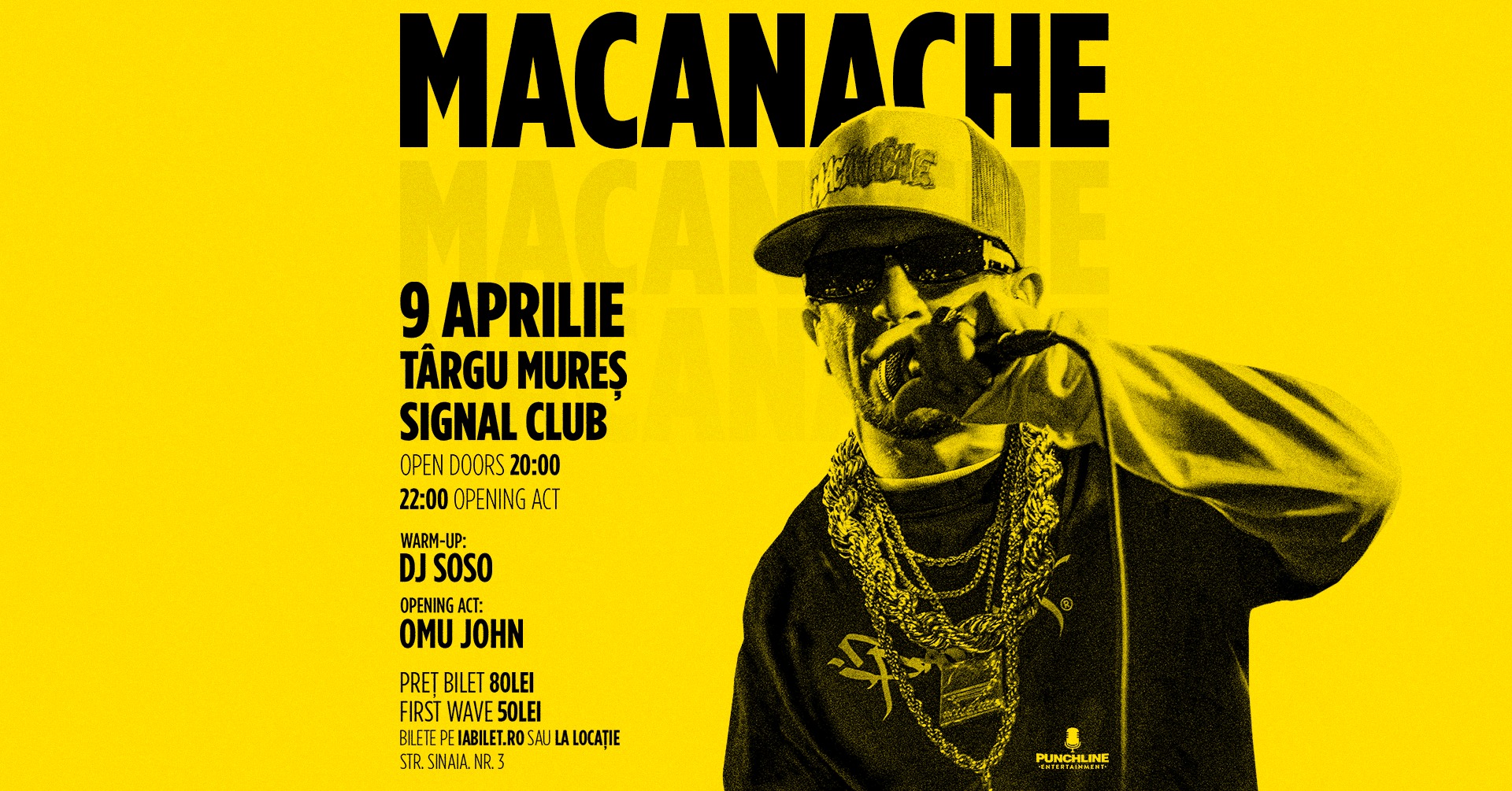 Punchline Entertainment Facebook ad: Targu Mures | Concert Macanache