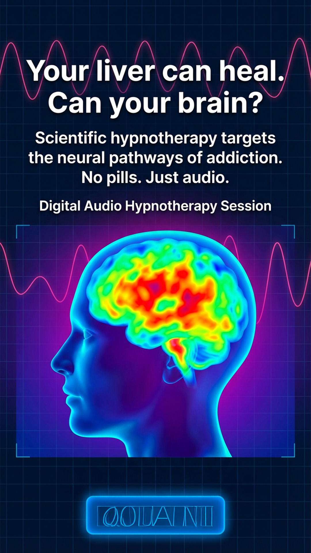 Hypnosis to Stop Drinking Facebook ad