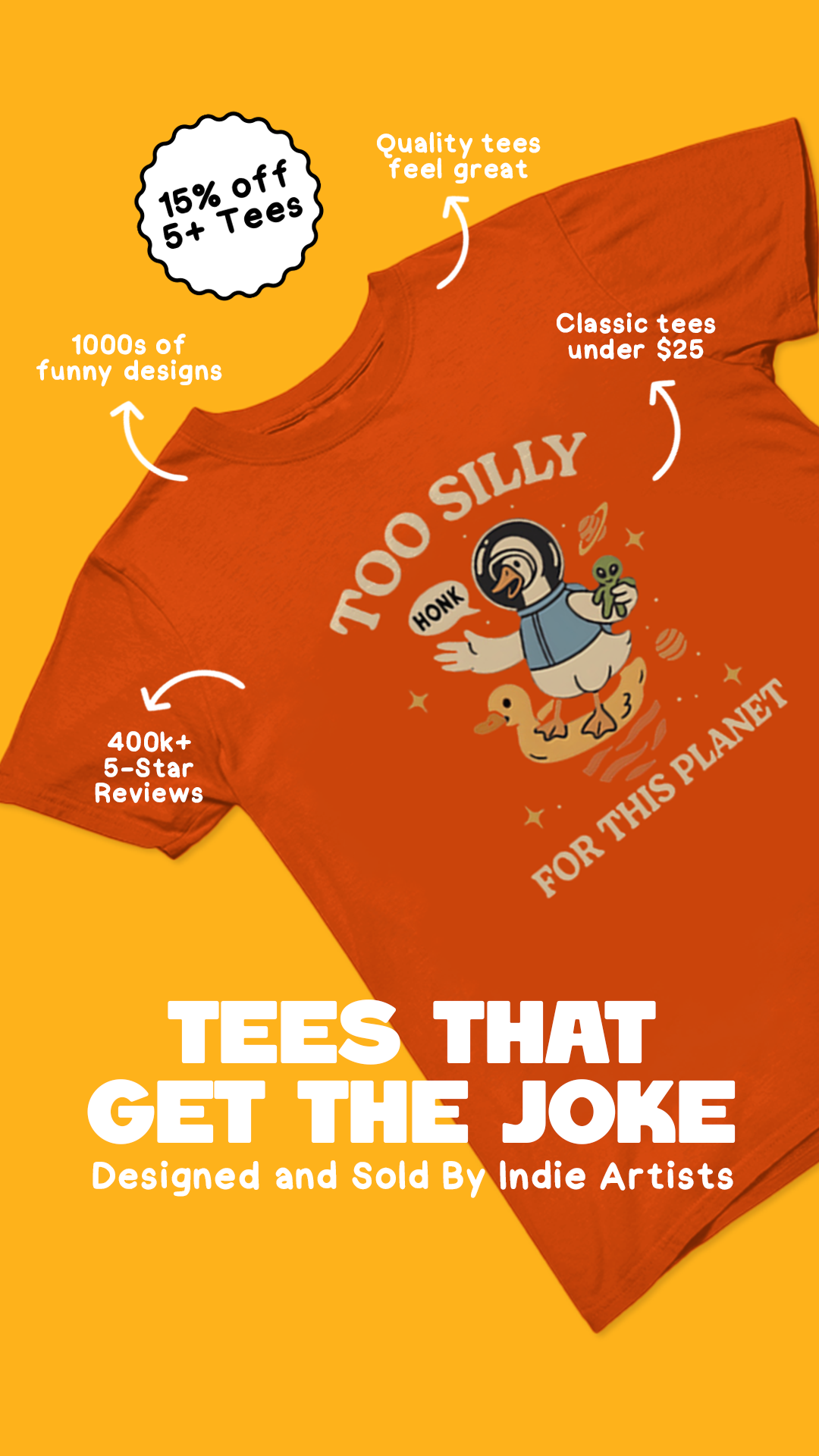 TeePublic.com Facebook ad