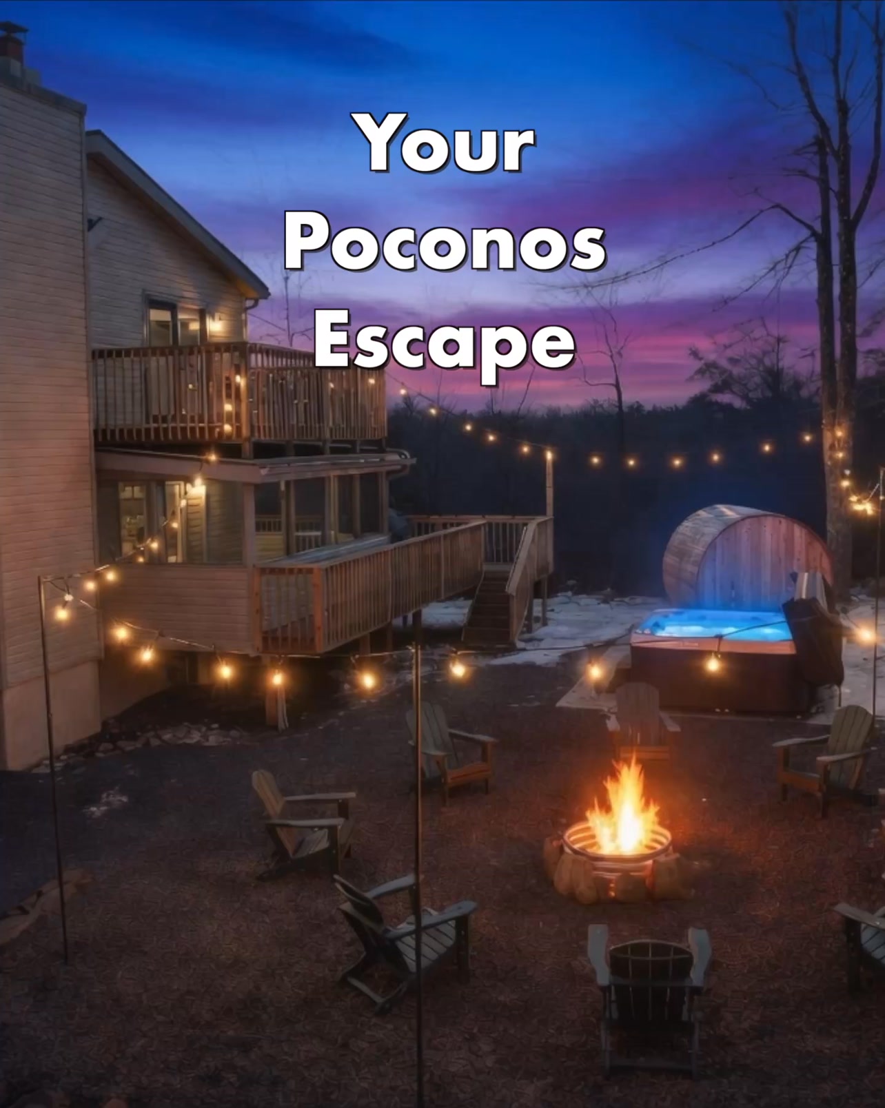 Bear and Back Again Facebook ad: This Poconos Home Has a Full Karaoke Stage With Lights……