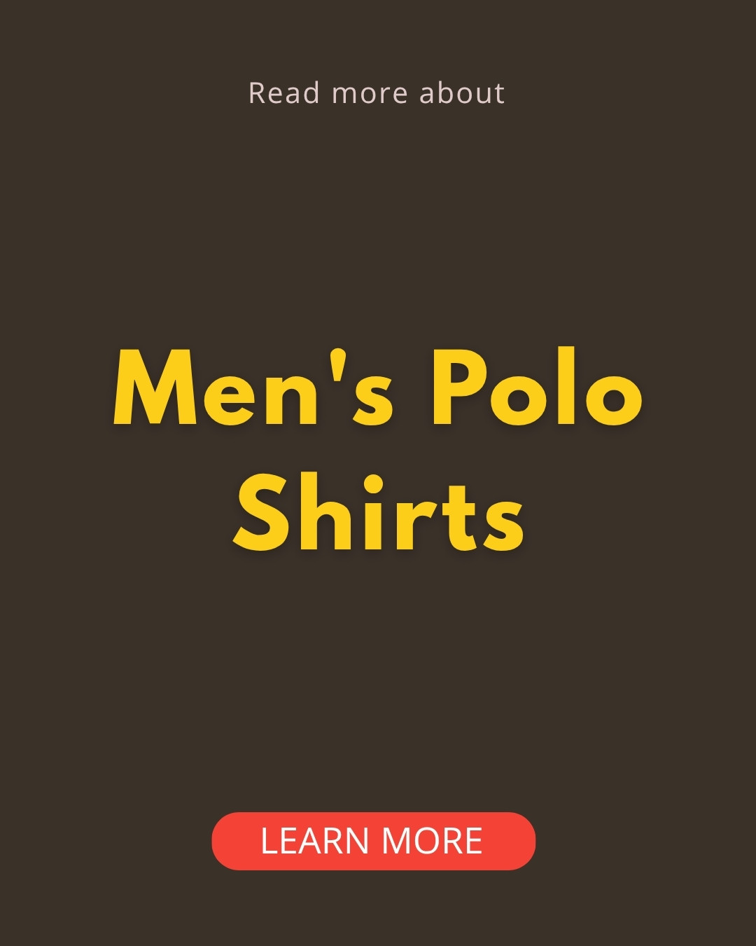 My Daily Bible Facebook ad: Men's Polo Shirt Style Guide