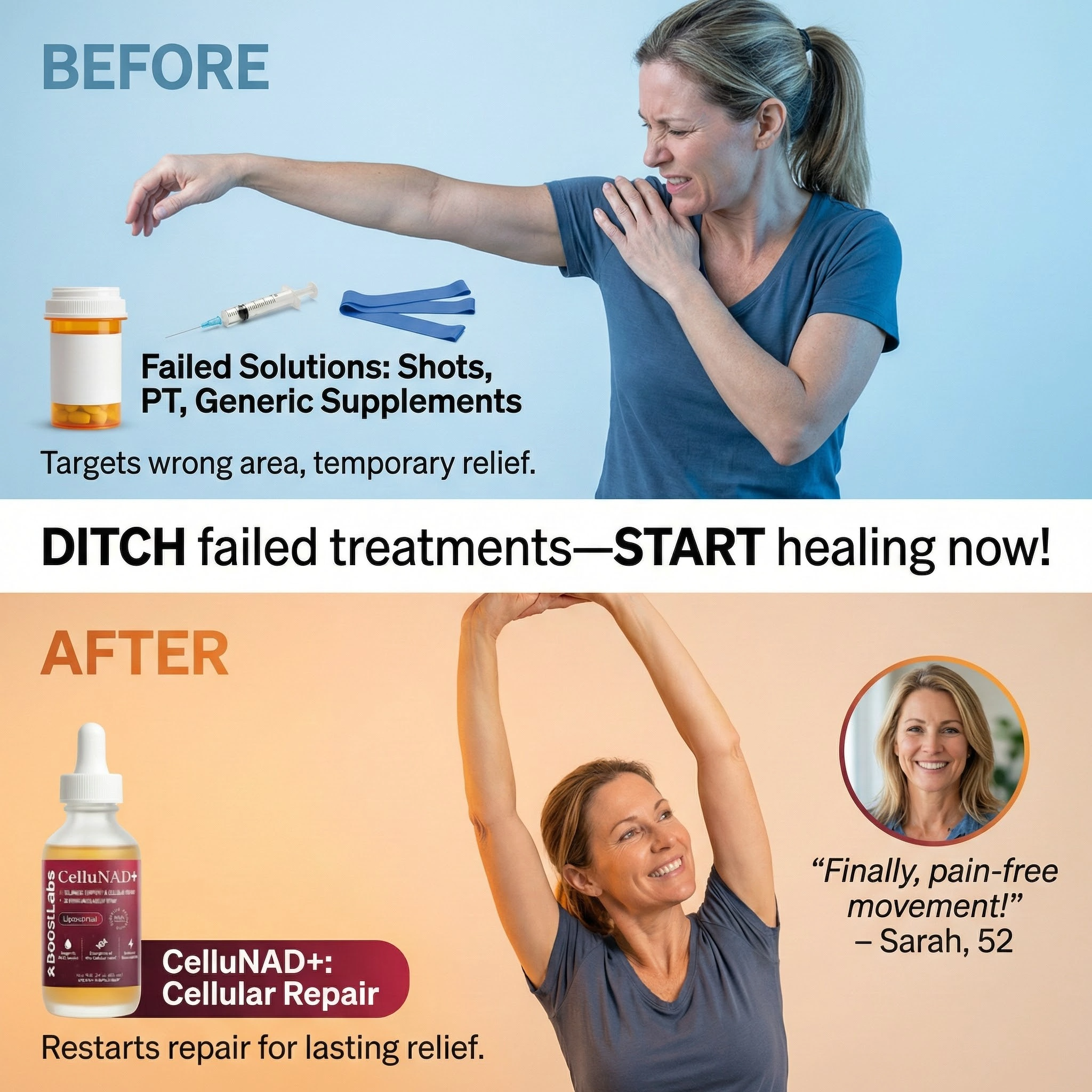 Sarah Mitchell Menopause Joint Expert Facebook ad