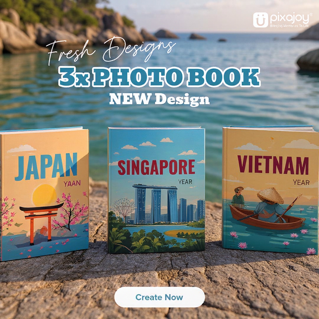 Pixajoy Photobook Facebook ad: Travel Album from RM30 only!