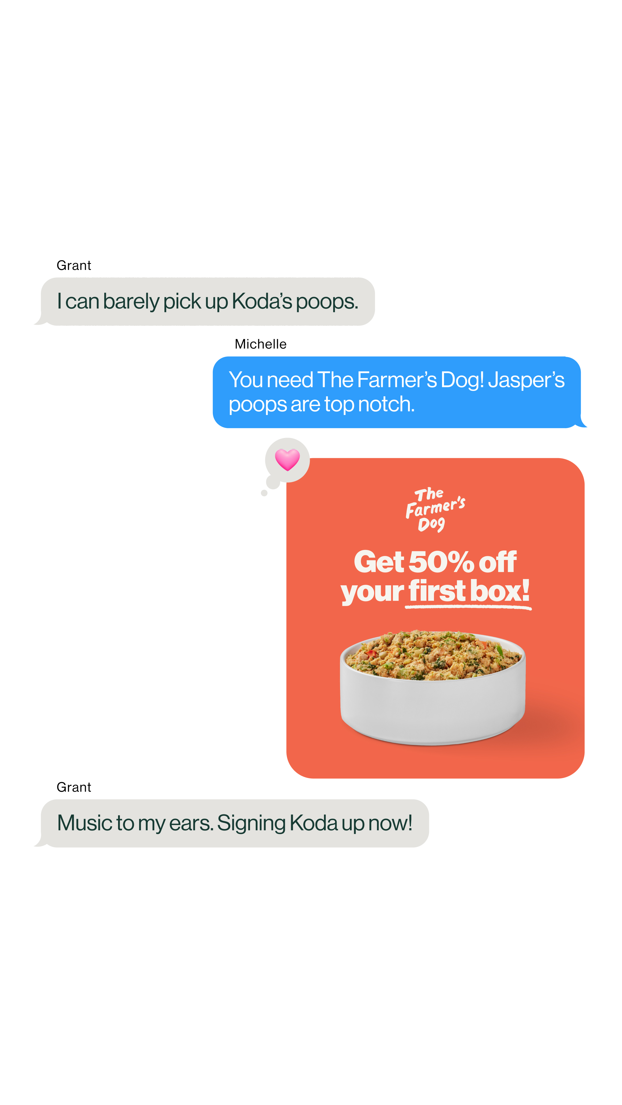 The Farmer's Dog Facebook ad