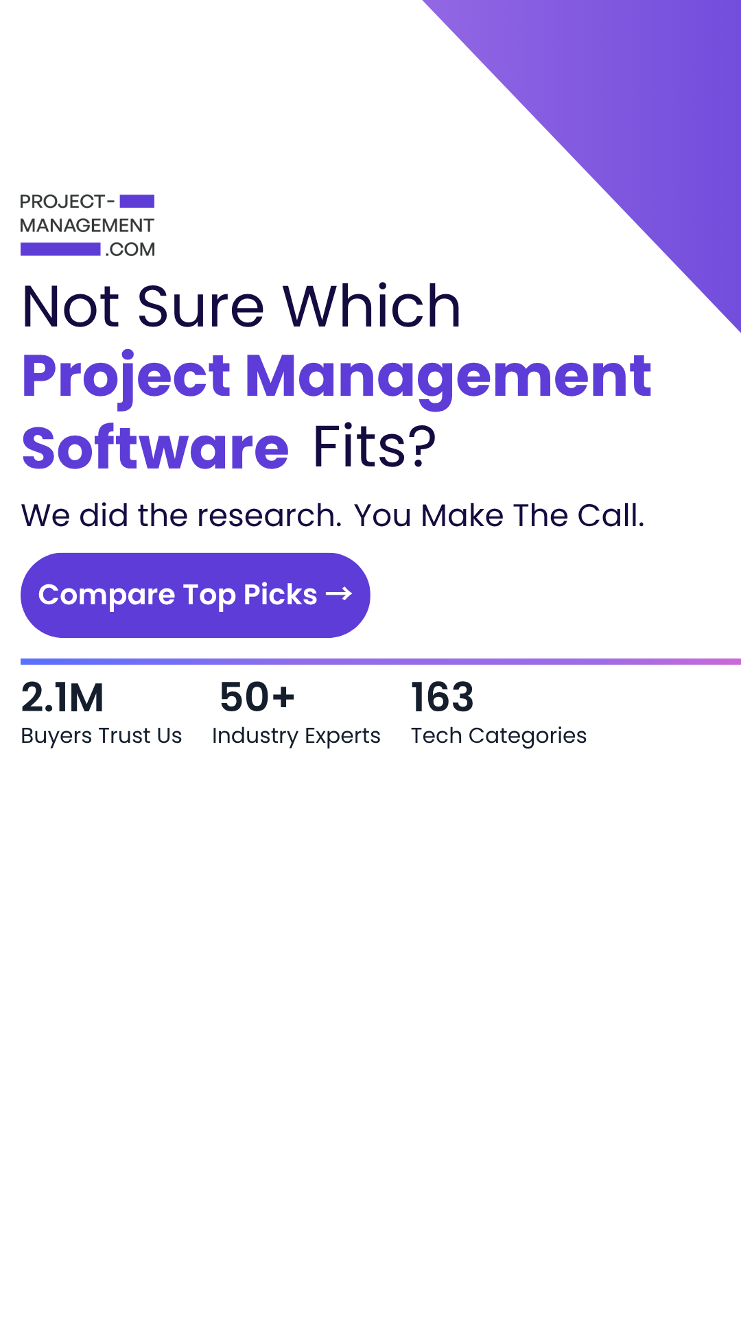 Project-Management.com Facebook ad