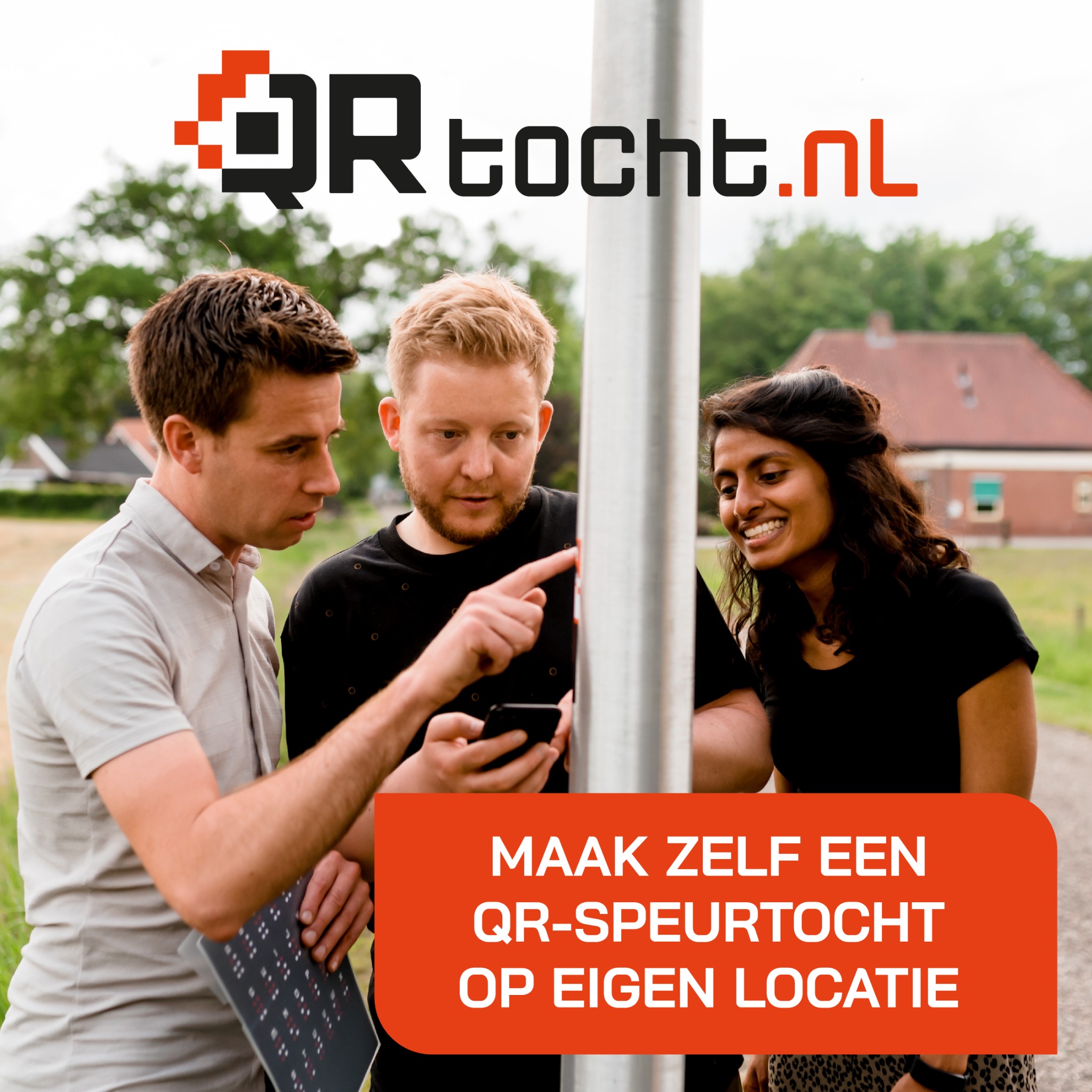 QRtocht.nl Facebook ad: Familiedag, personeelsfeest, buurtfeest of vriendenweekend…