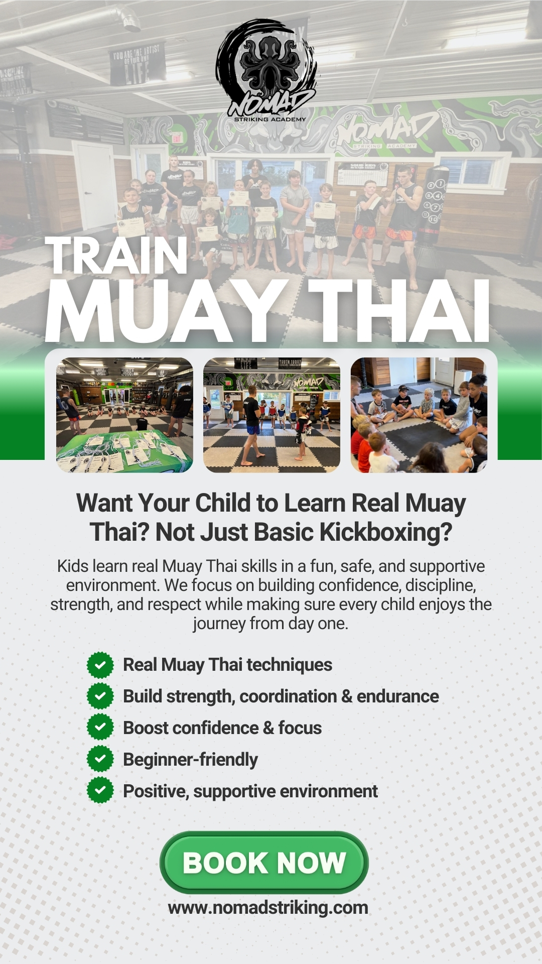 Nomad Striking Academy Facebook ad