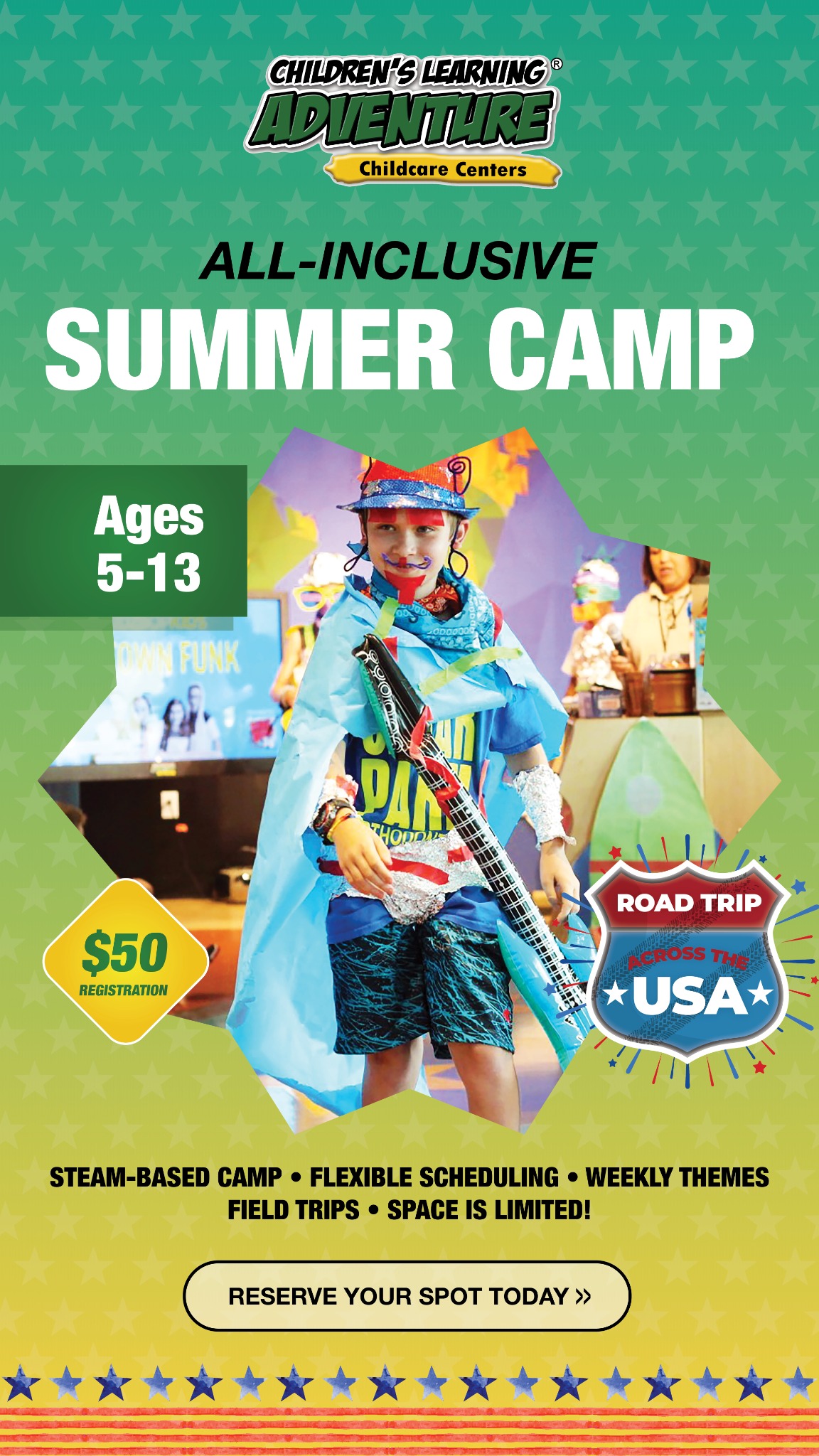 Children's Learning Adventure-League City Facebook ad from Mar 10, 2026