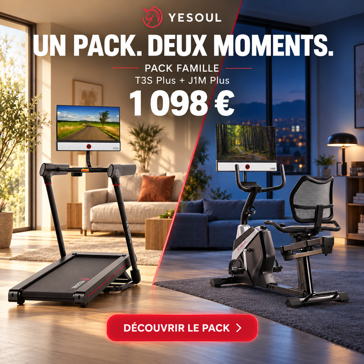 Yesoul Fitness France Facebook ad: Cet été, offrez à votre famille un espace fitness à…