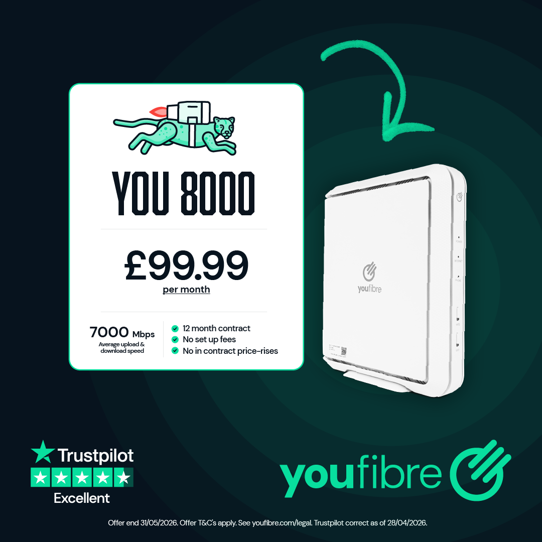 YouFibre Facebook ad