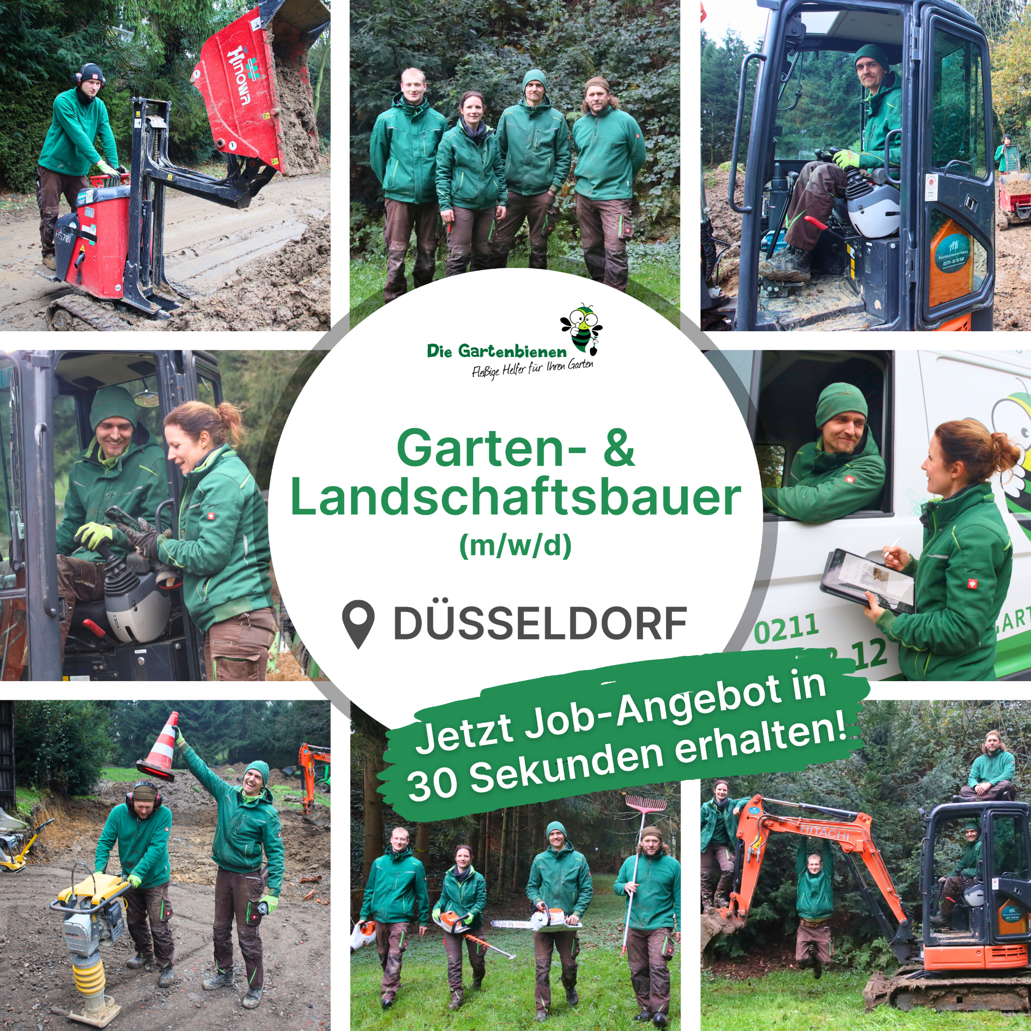 Candidate Flow Jobs Galabau Facebook ad: Du möchtest ein unwiderstehliches Job-Angebot?