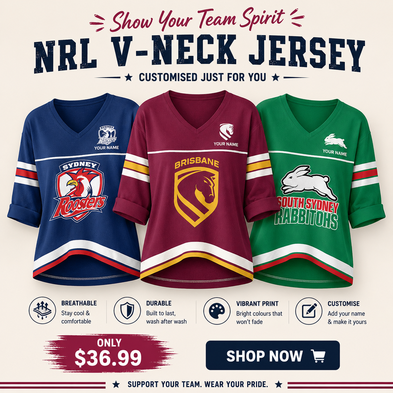 NRL Rugby Gear Facebook ad