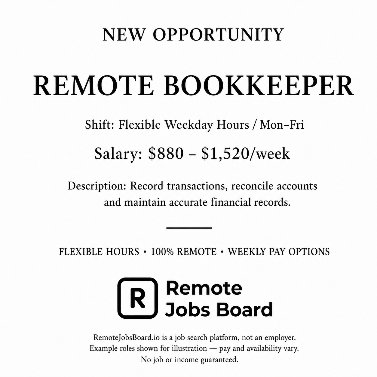 Remote Jobs Board - Work From Anywhere Facebook ad
