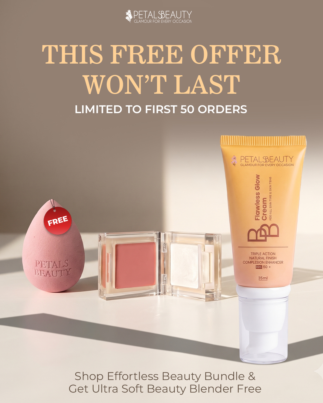 Petals Beauty Facebook ad
