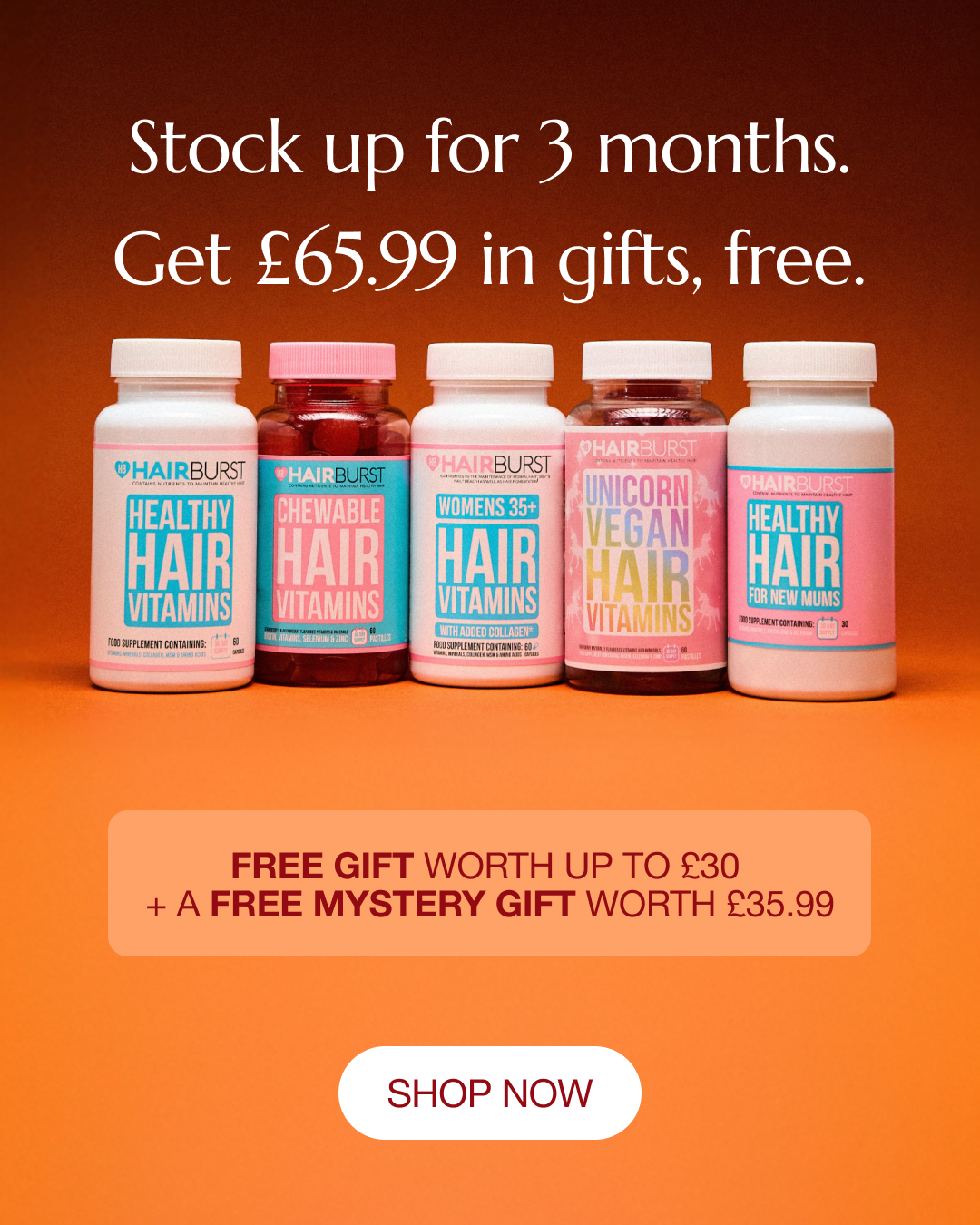 Hairburst Facebook ad