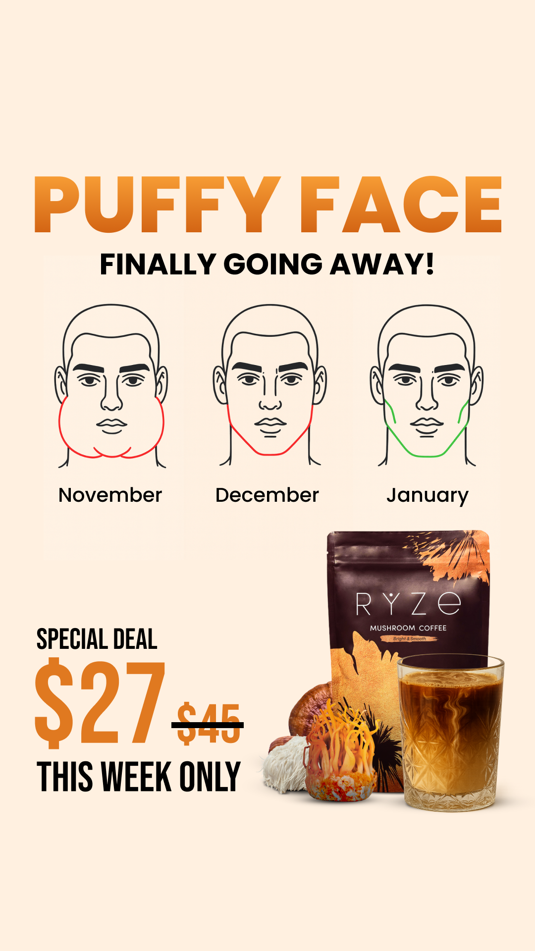 RYZE Superfoods Facebook ad