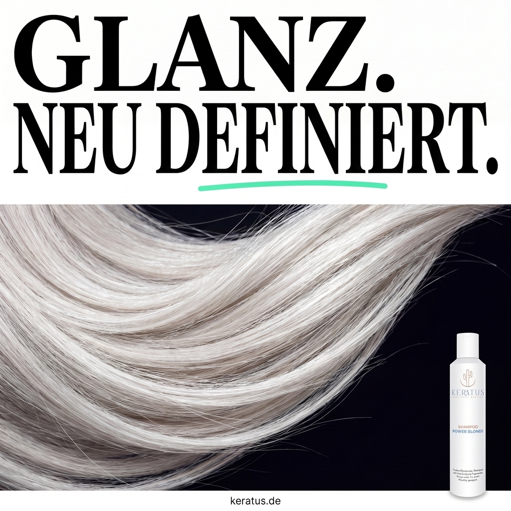 Keratus Facebook ad: Verliere dein Blond nicht mehr zwischen den Terminen