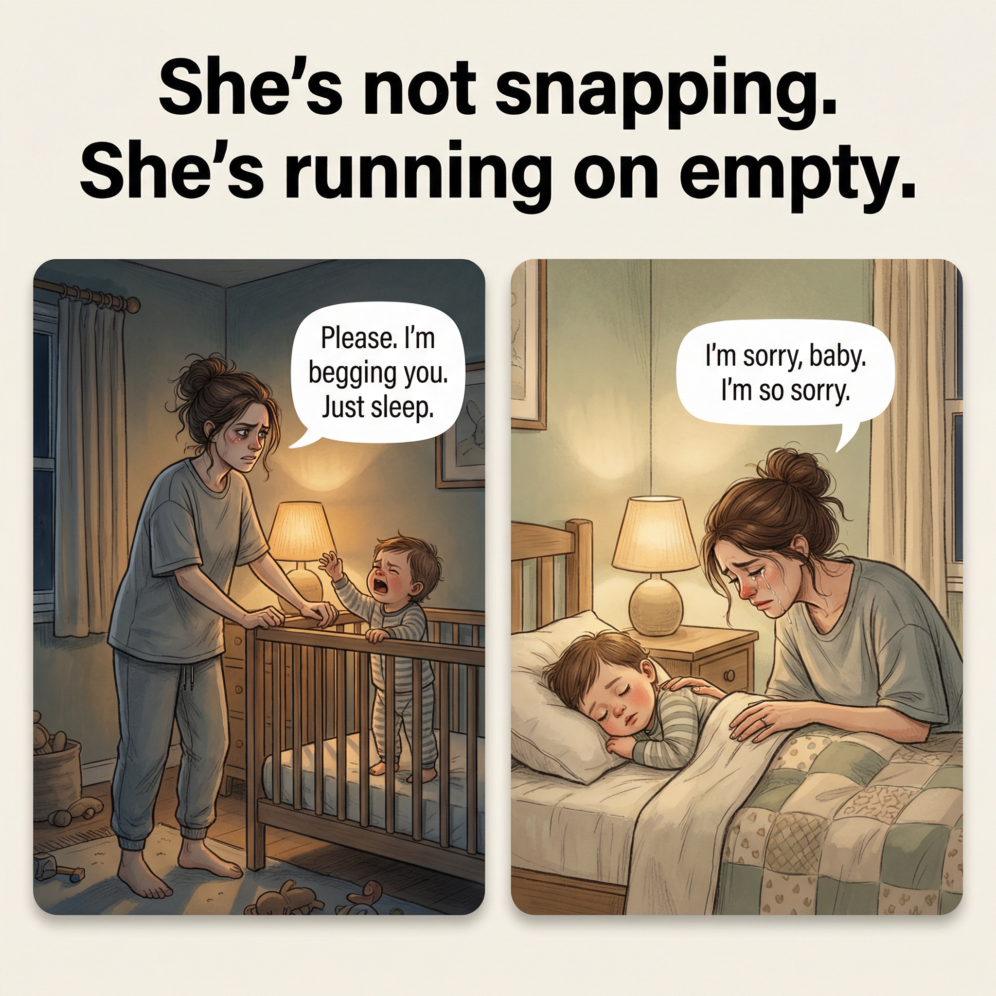 Essentl Blends Facebook ad: I Yelled Shut Up At My 18-Month-Old Daughter