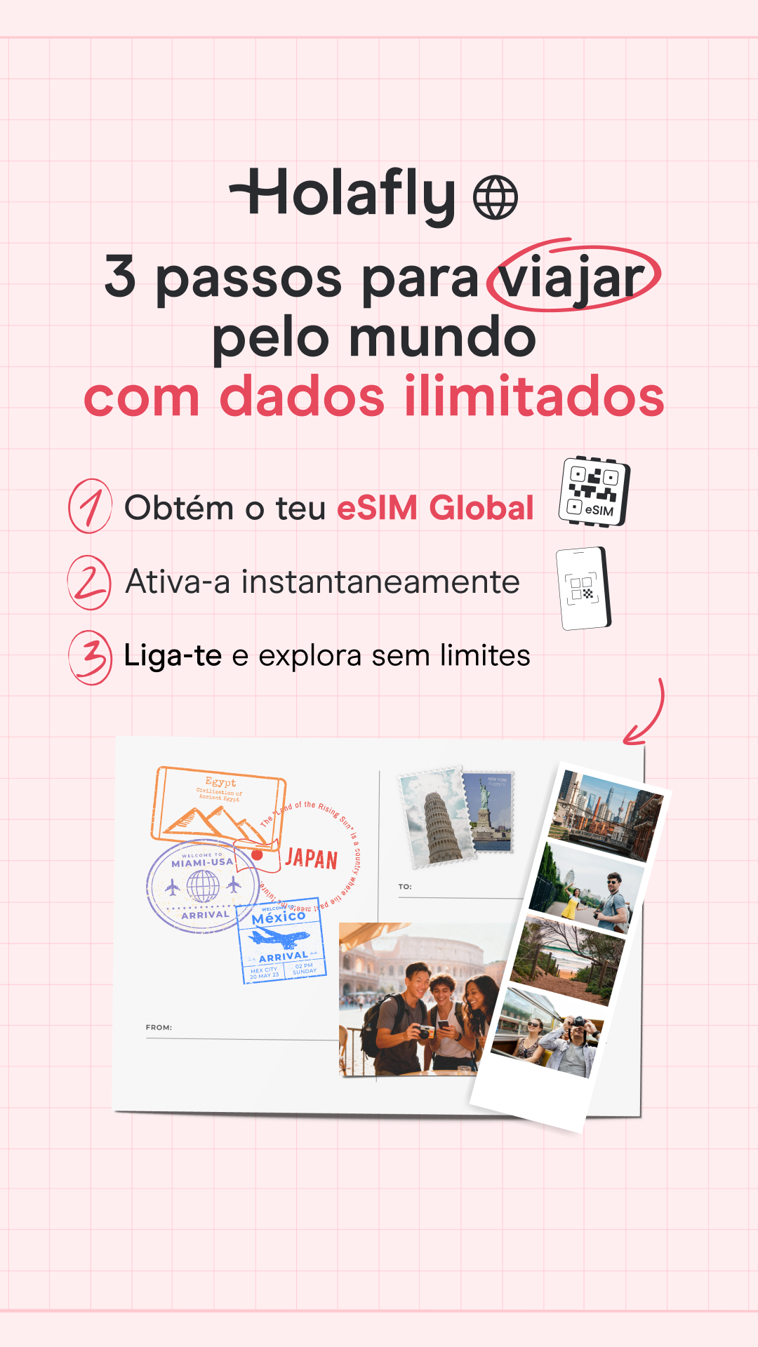 Holafly Portuguese Facebook ad