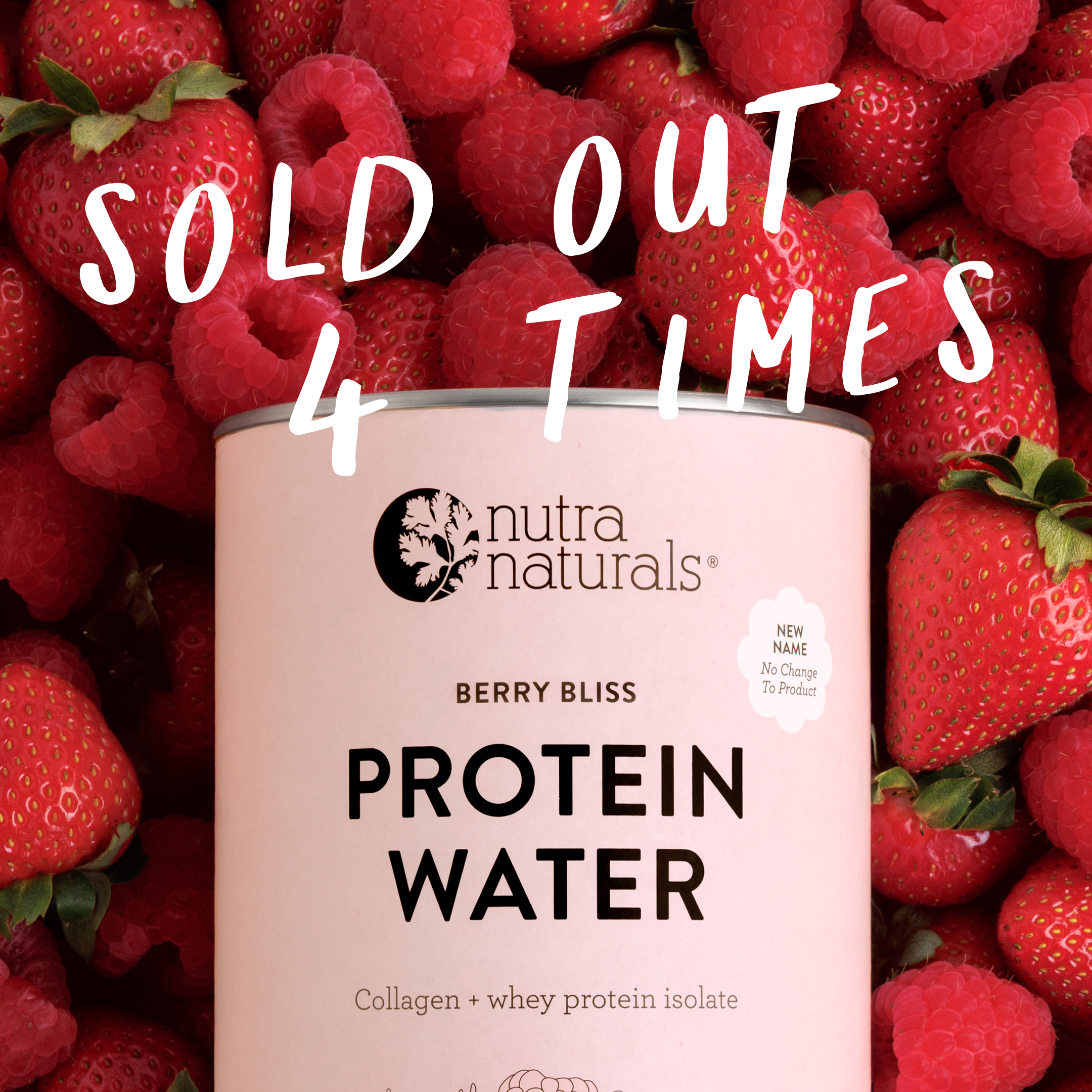 Nutra Naturals Facebook ad: SOLD OUT 4 times