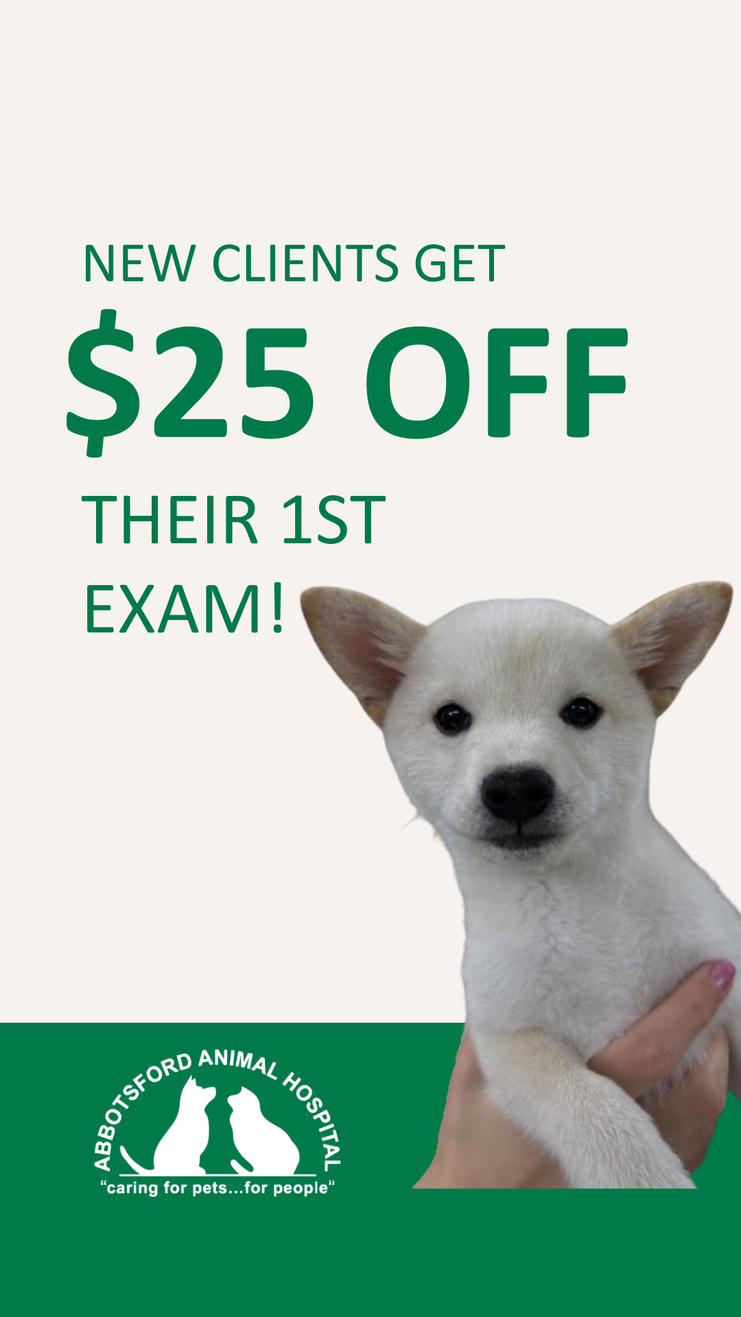 Abbotsford Animal Hospital Facebook ad from Jun 25, 2026