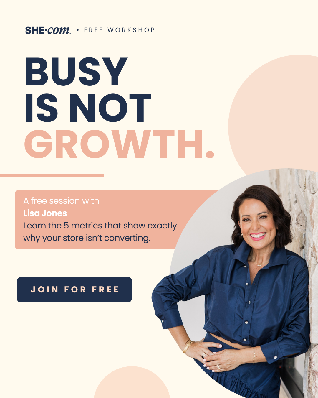 SHE-com Community For Women in Ecommerce Facebook ad