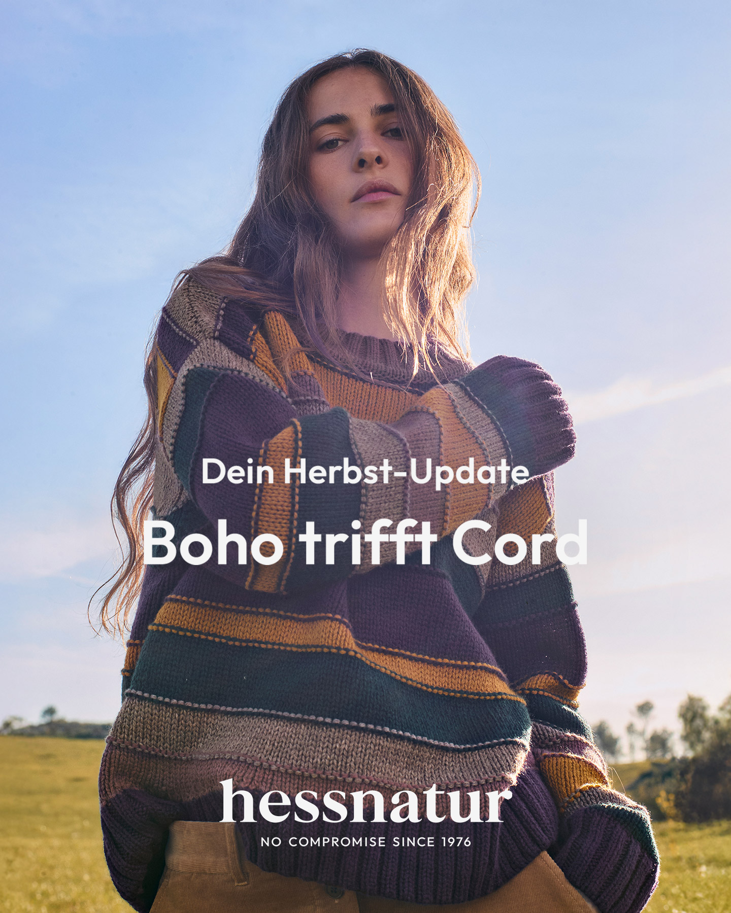 hessnatur Facebook ad: Neue Looks für den Herbst