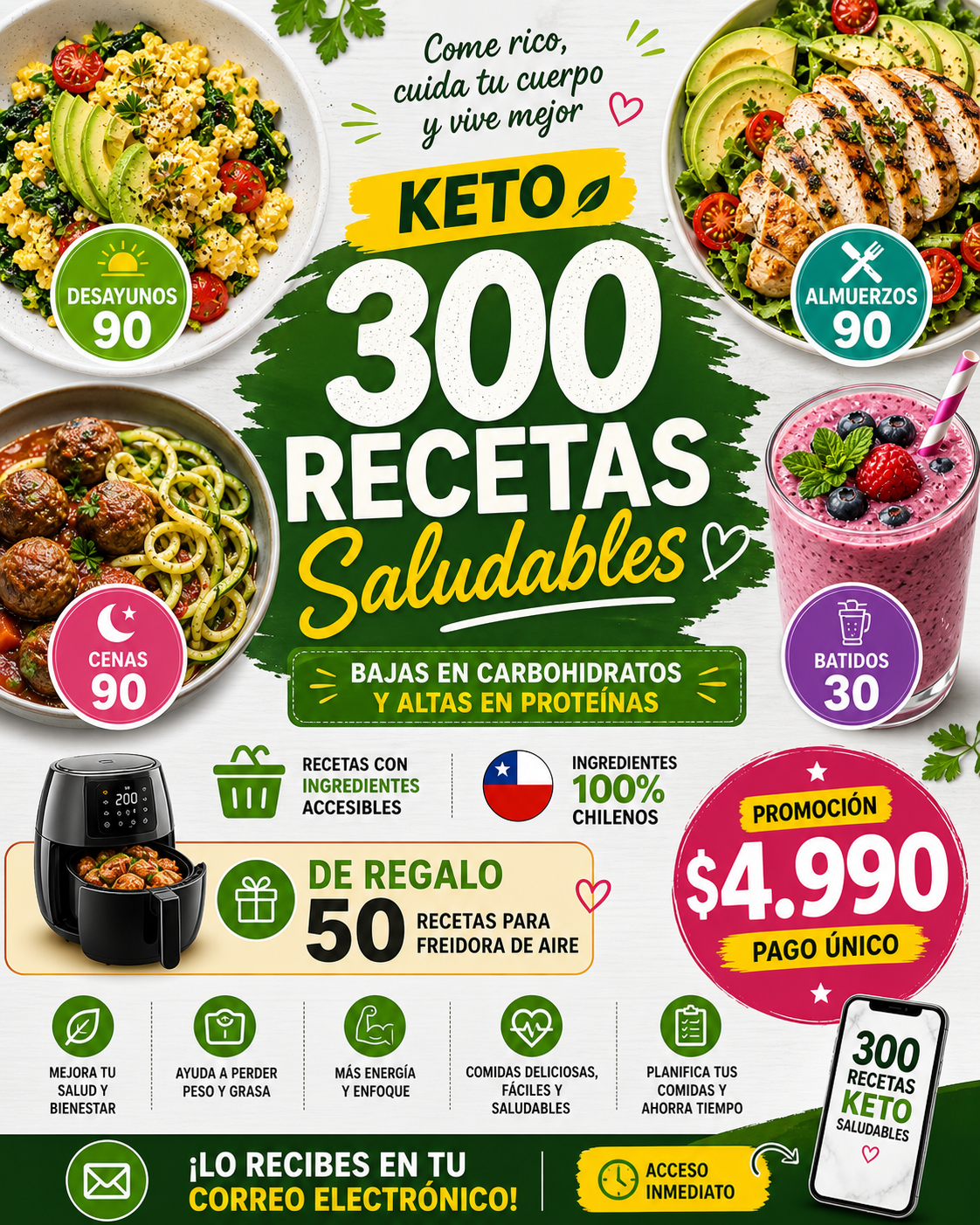 Tu SuperPack Digital Facebook ad: Empieza hoy a cambiar tu alimentación