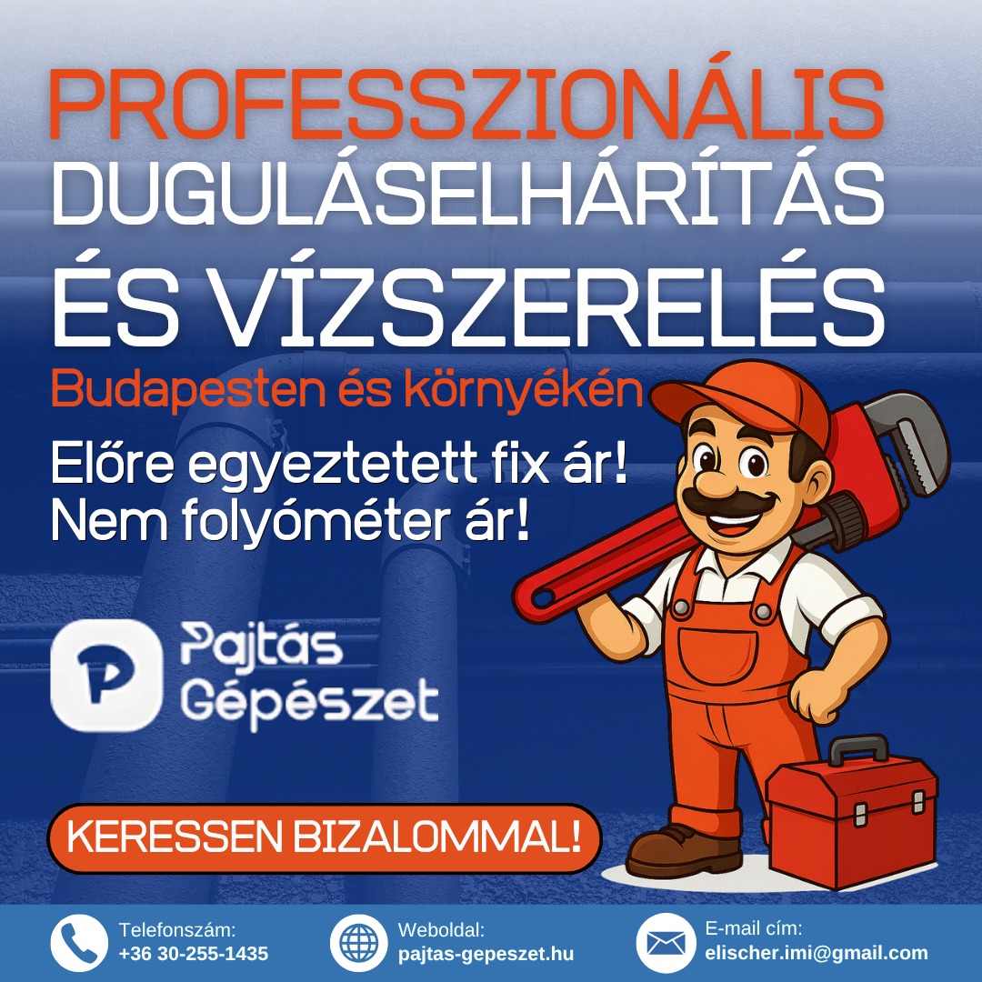 Elischer Imre víz-, gáz-, fűtésszerelés és duguláselhárítás Facebook ad