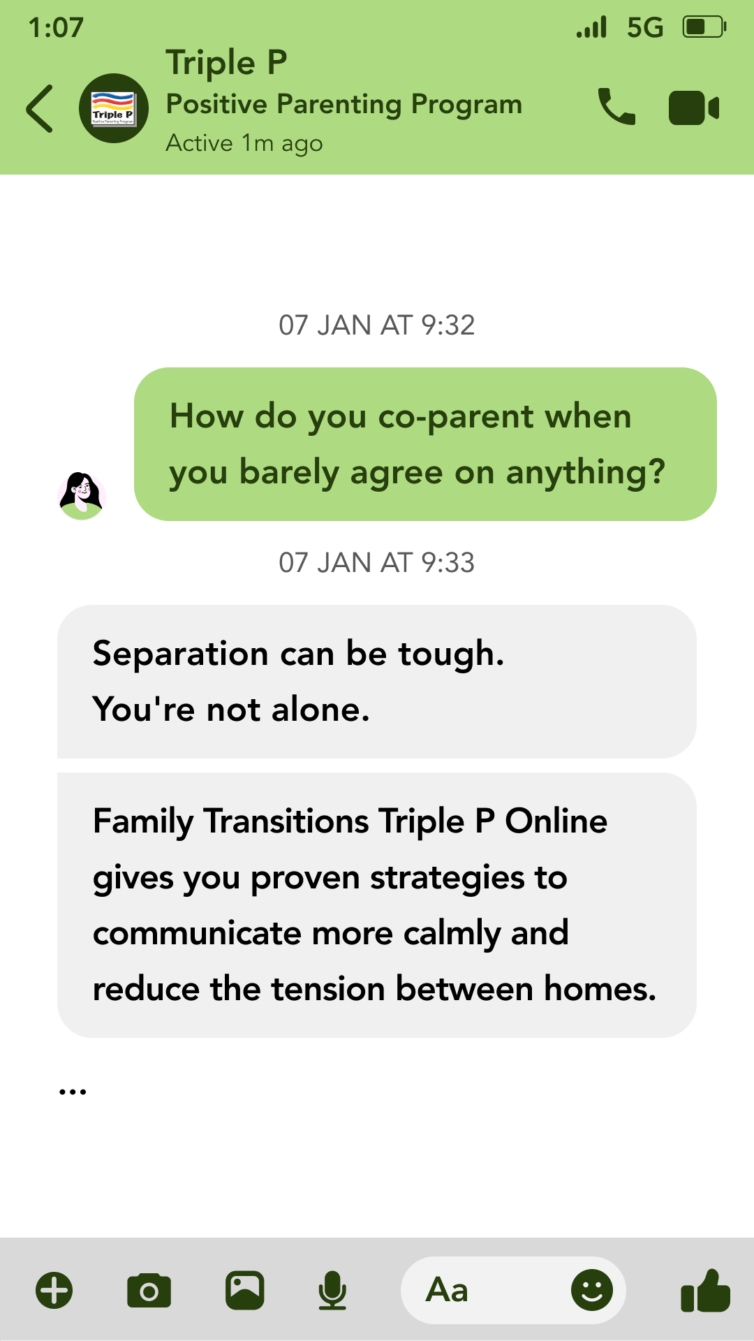 Triple P - Positive Parenting Program Facebook ad