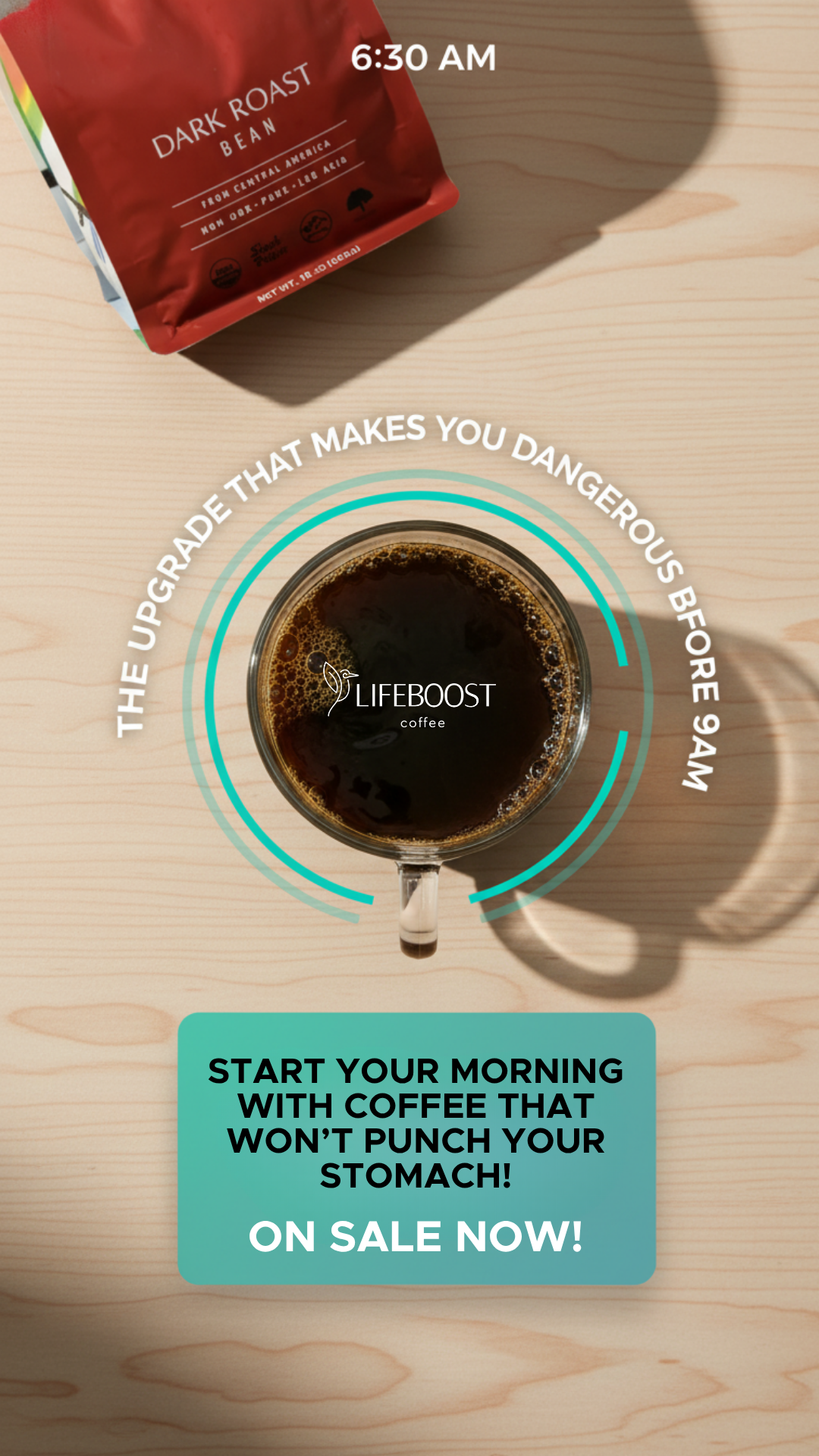 Lifeboost Coffee Facebook ad