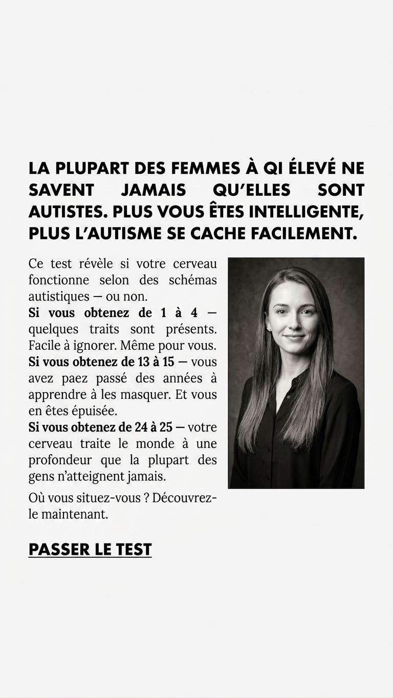 International IQ test Facebook ad