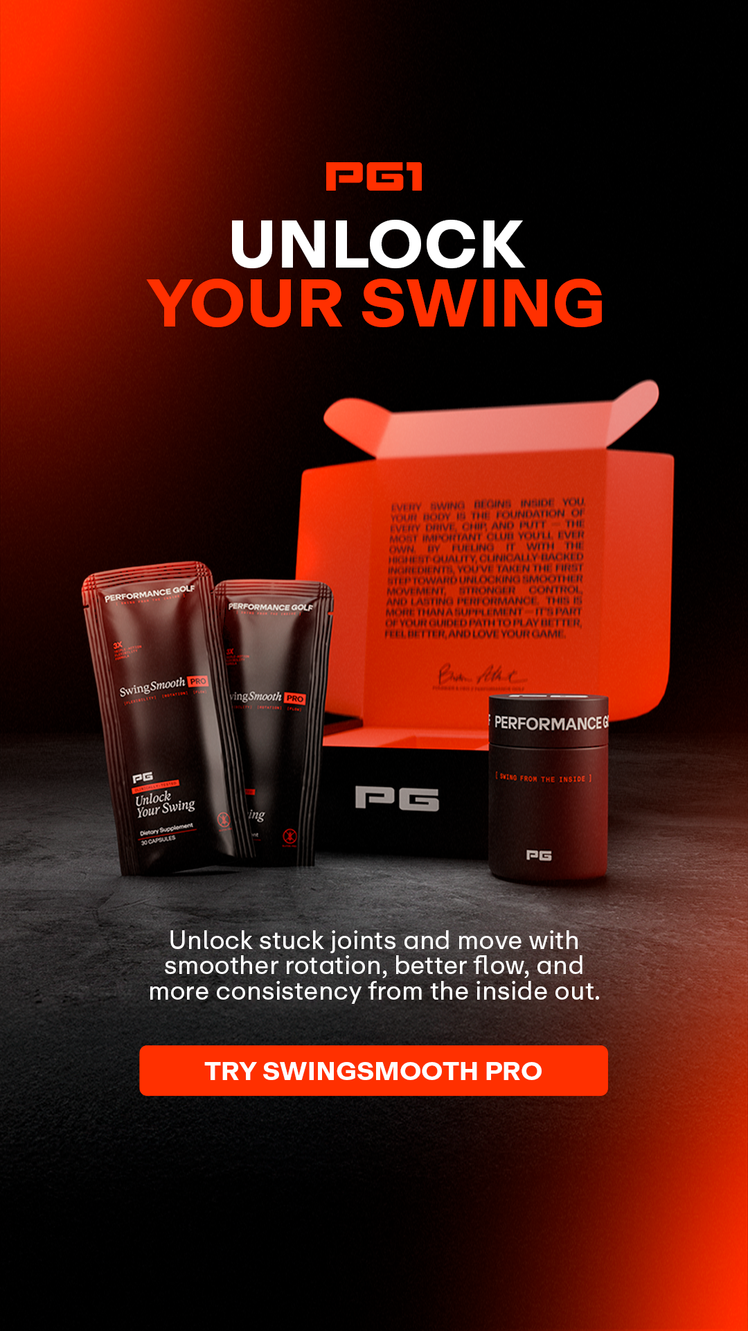 Performance Golf Facebook ad