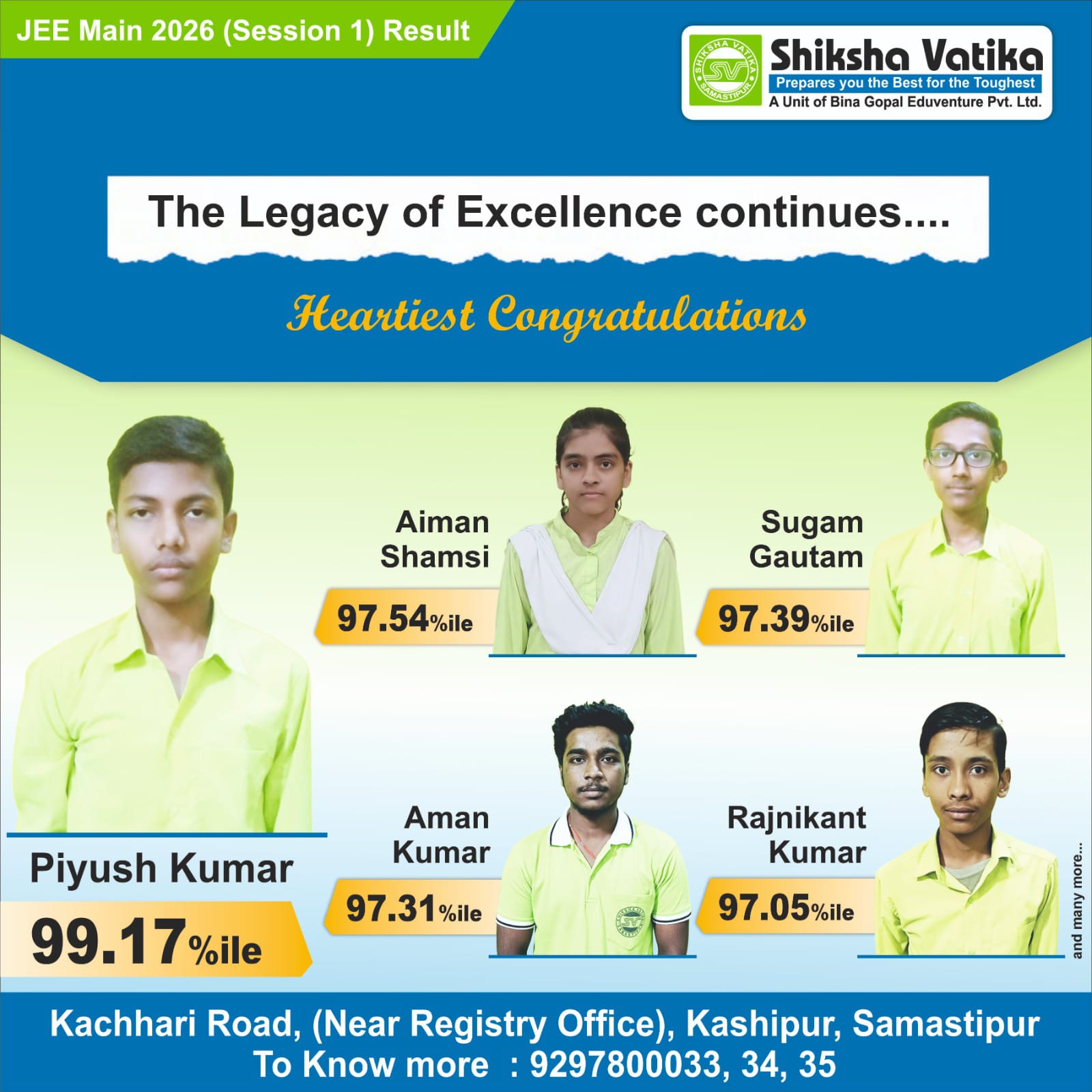Shiksha Vatika Facebook ad: The most trusted Institute in North Bihar