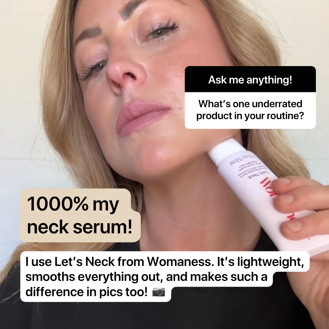 Womaness Facebook ad: Skincare Made for Menopausal Skin, Save Up To 10%