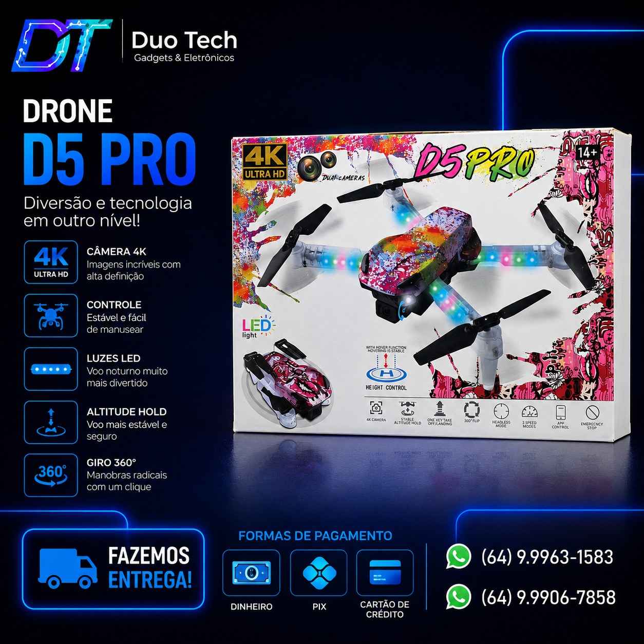 Lorrany Paes Resende Facebook ad: Drone com Câmera - diversão ou trabalho